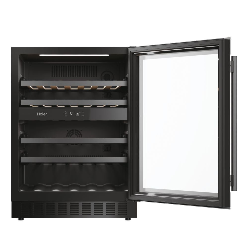 Haier 60cm Freestanding Undercounter Dual Zone Wine Cooler HAKWBD60UK - Black Haier 60cm Freestanding Undercounter Dual Zone Wine Cooler HAKWBD60UK - Black