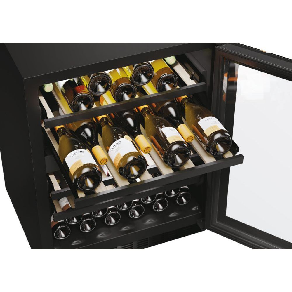 Haier 60cm Freestanding Undercounter Dual Zone Wine Cooler HAKWBD60UK - Black Haier 60cm Freestanding Undercounter Dual Zone Wine Cooler HAKWBD60UK - Black