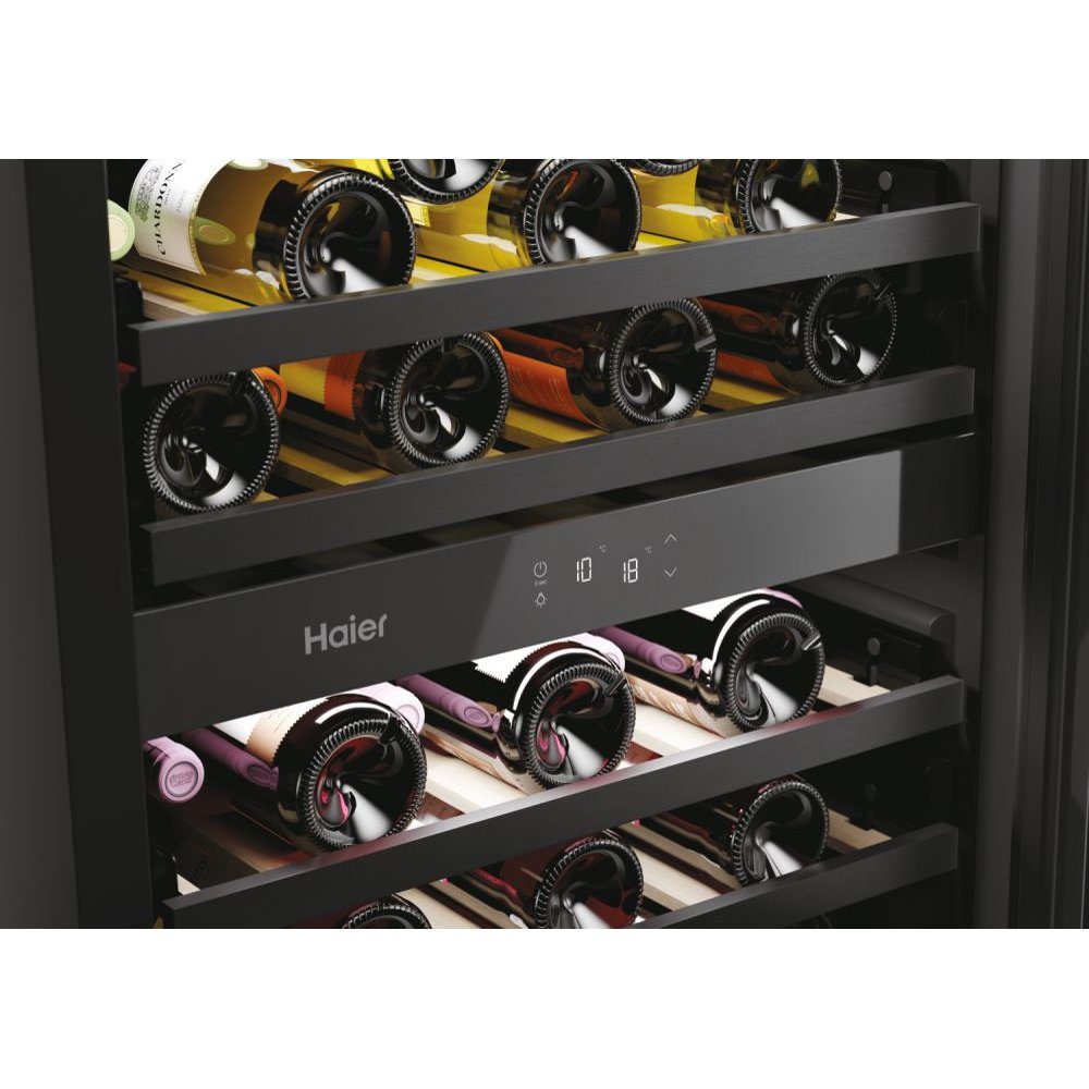 Haier 60cm Freestanding Undercounter Dual Zone Wine Cooler HAKWBD60UK - Black Haier 60cm Freestanding Undercounter Dual Zone Wine Cooler HAKWBD60UK - Black