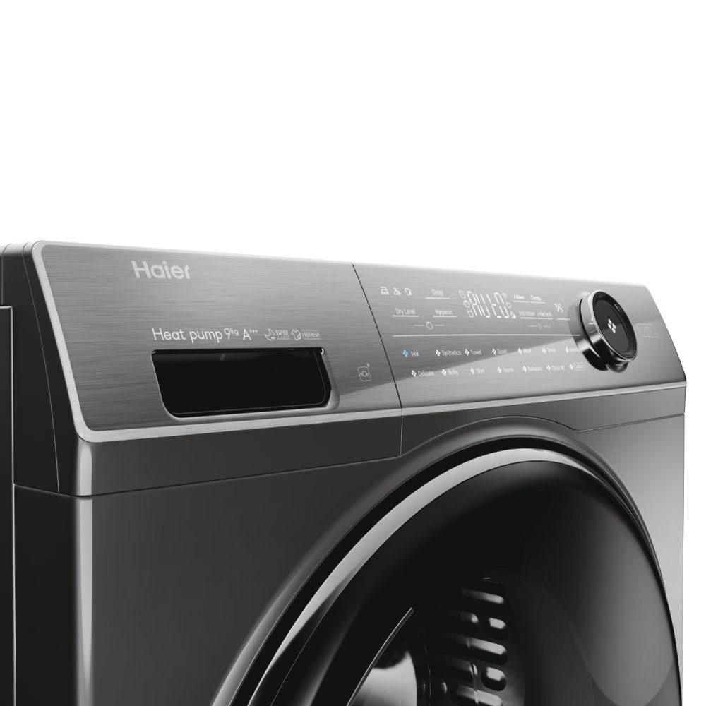 Haier 9kg I-Pro Series 7 Plus Heat Pump Condenser Dryer HD90-A3Q979RU1 - Graphite Haier 9kg I-Pro Series 7 Plus Heat Pump Condenser Dryer HD90-A3Q979RU1 - Graphite