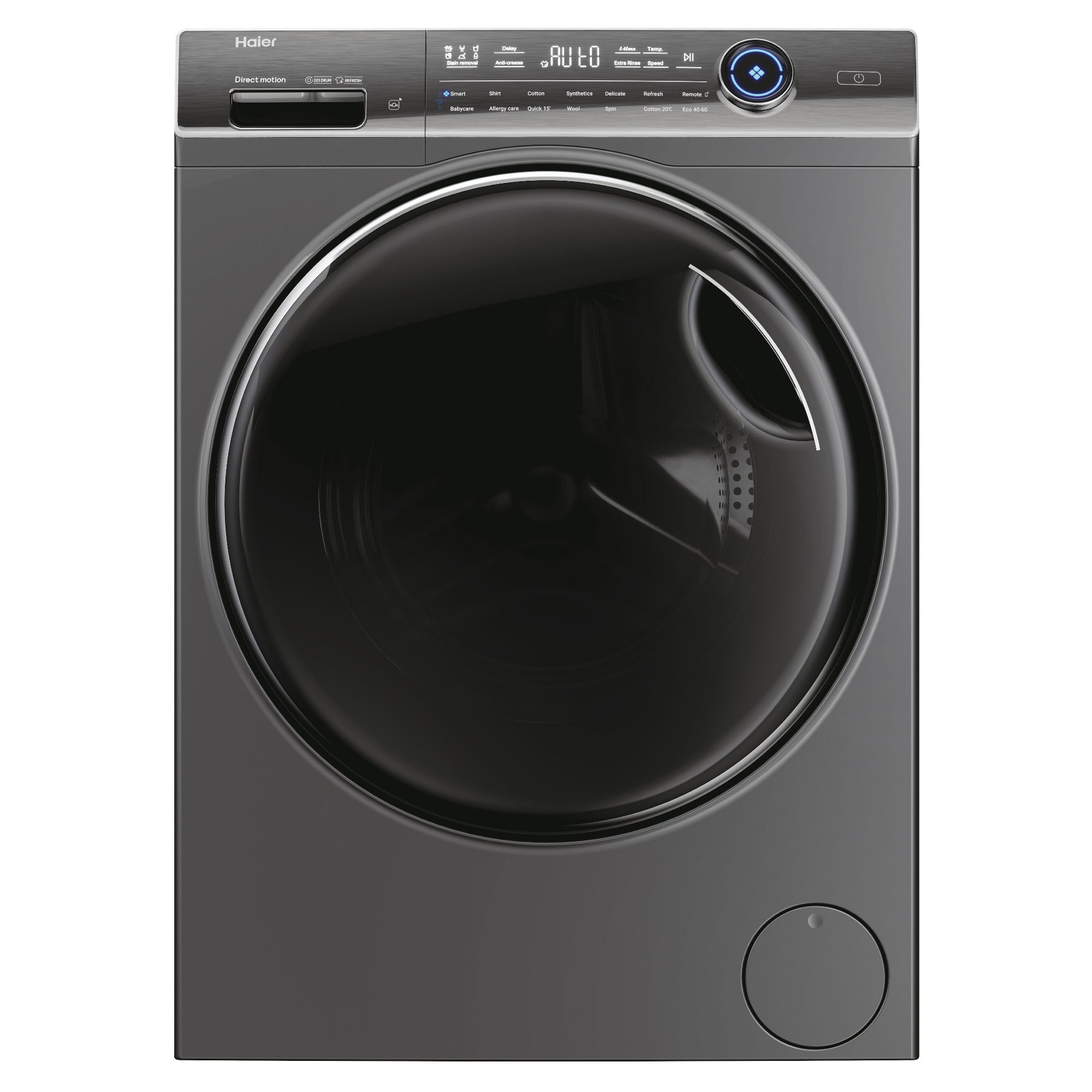 Haier  10kg I-Pro Series 7 Freestanding Washing Machine 1400rpm HW100GB14979SUUK - Graphite