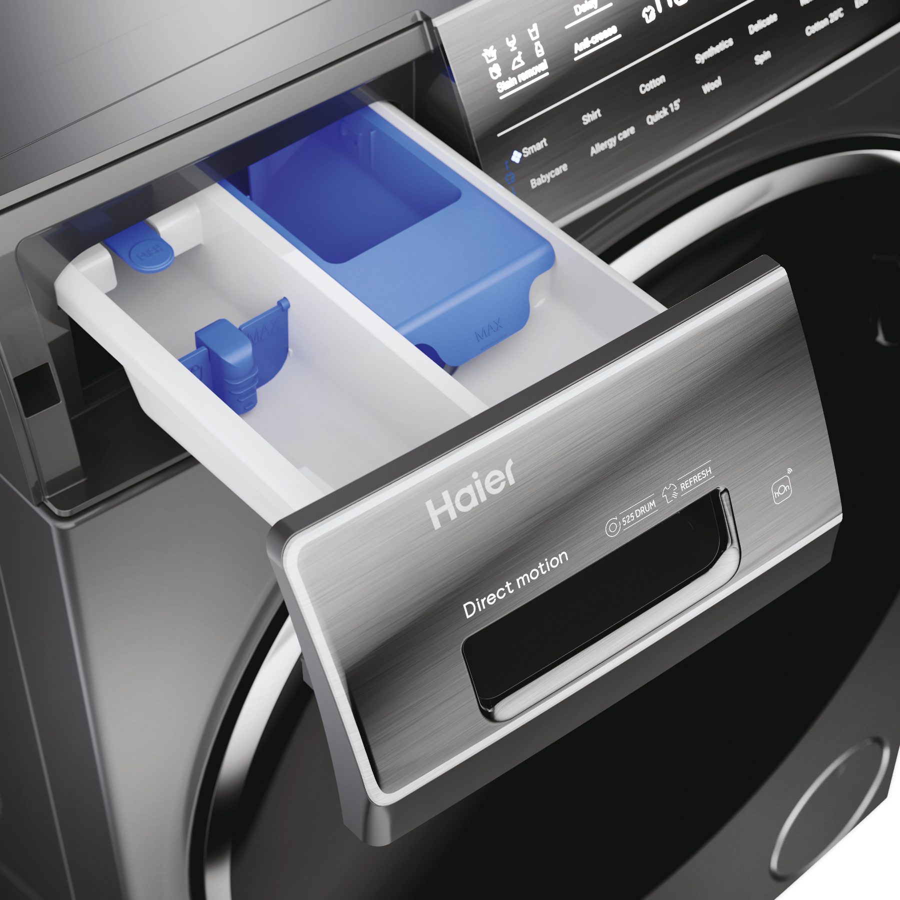 Haier 10kg I-Pro Series 7 Freestanding Washing Machine 1400rpm HW100GB14979SUUK - Graphite Haier 10kg I-Pro Series 7 Freestanding Washing Machine 1400rpm HW100GB14979SUUK - Graphite