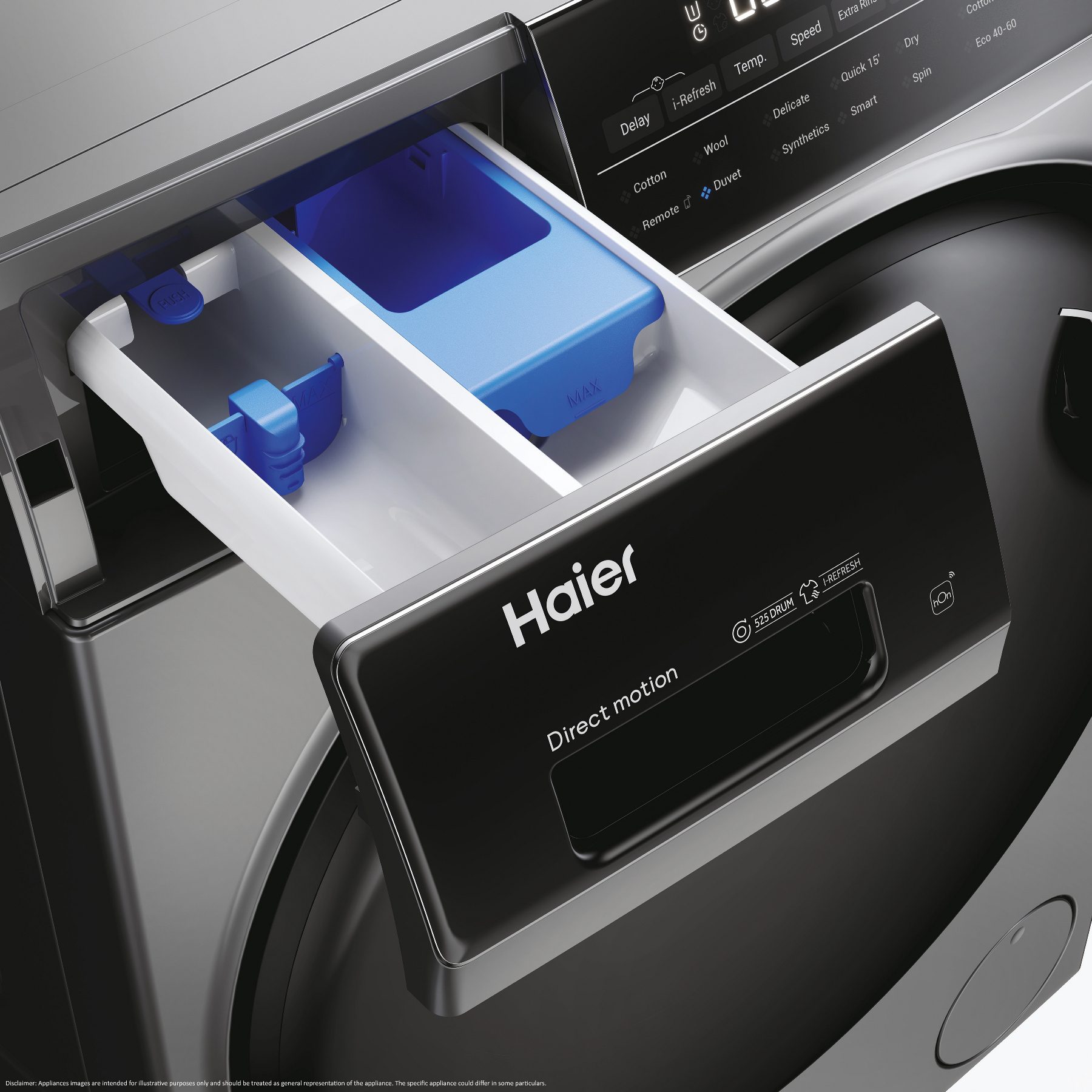 Haier 10kg/6kg I-Pro Series 5 Washer Dryer HWD100B14959SNUK - Graphite Haier 10kg/6kg I-Pro Series 5 Washer Dryer HWD100B14959SNUK - Graphite