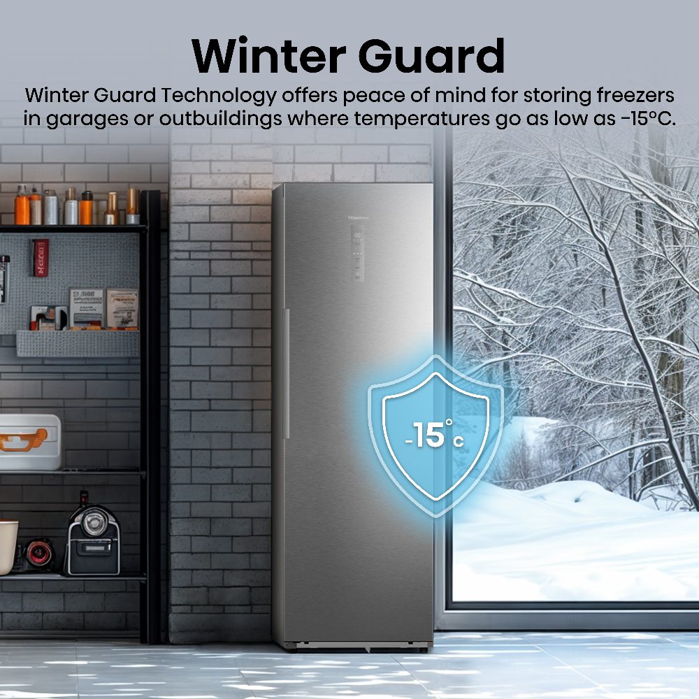 Hisense 60cm Frost Free KitchenFit Freezer FT3K310SAIE - Silver Hisense 60cm Frost Free KitchenFit Freezer FT3K310SAIE - Silver