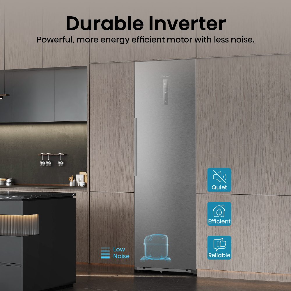 Hisense 60cm Frost Free KitchenFit Freezer FT3K310SAIE - Silver Hisense 60cm Frost Free KitchenFit Freezer FT3K310SAIE - Silver