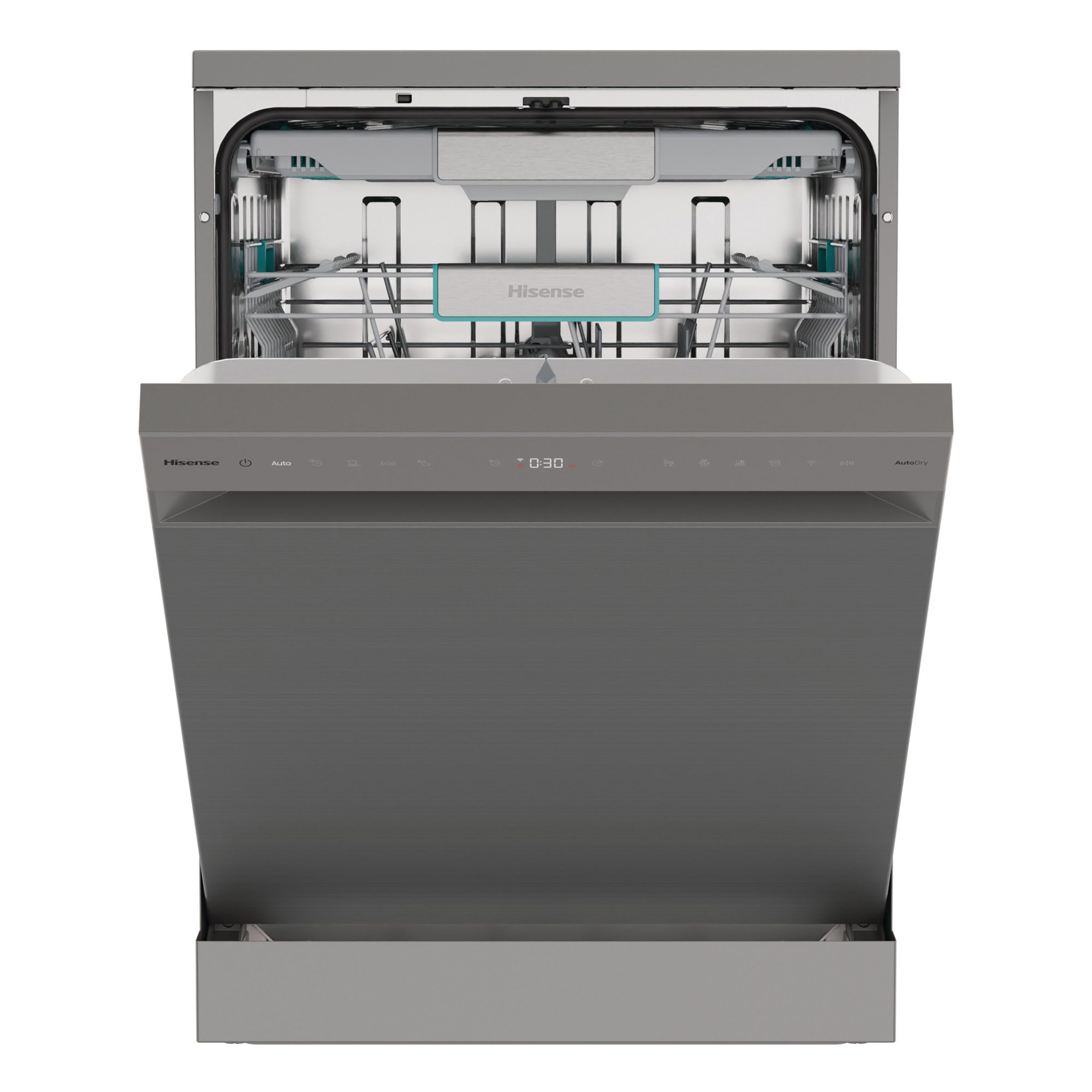 Hisense  60cm Freestanding Dishwasher HS673A90XUK - Silver