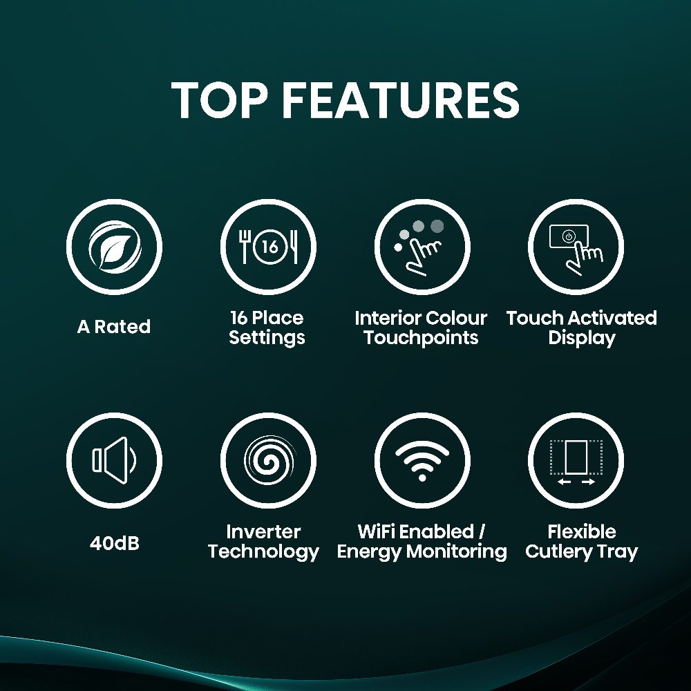 Hisense 60cm Freestanding Dishwasher HS673A90XUK - Silver Hisense 60cm Freestanding Dishwasher HS673A90XUK - Silver