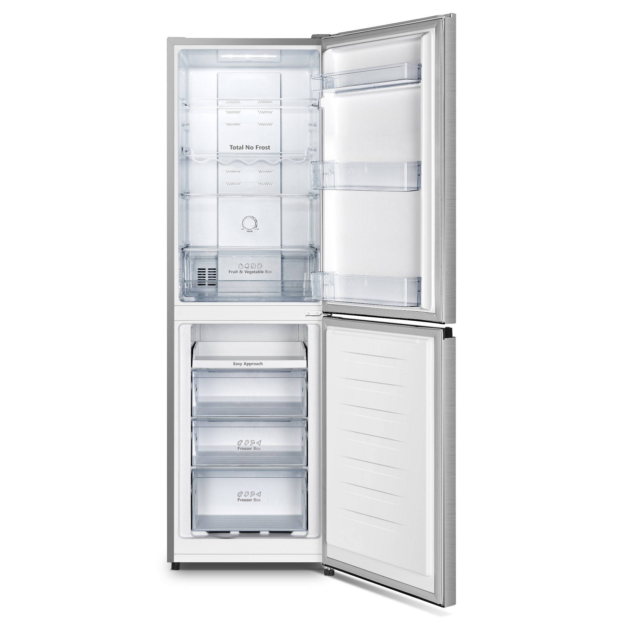 Hisense 55cm Frost Free Fridge Freezer RB327N4BCE - Stainless Steel Hisense 55cm Frost Free Fridge Freezer RB327N4BCE - Stainless Steel