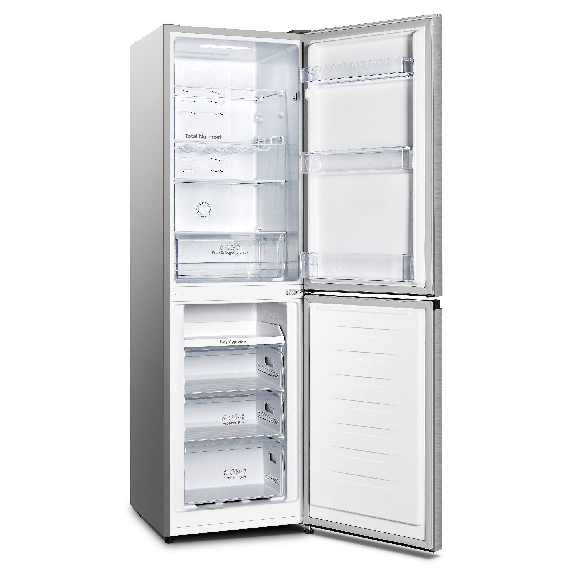 Hisense 55cm Frost Free Fridge Freezer RB327N4BCE - Stainless Steel Hisense 55cm Frost Free Fridge Freezer RB327N4BCE - Stainless Steel