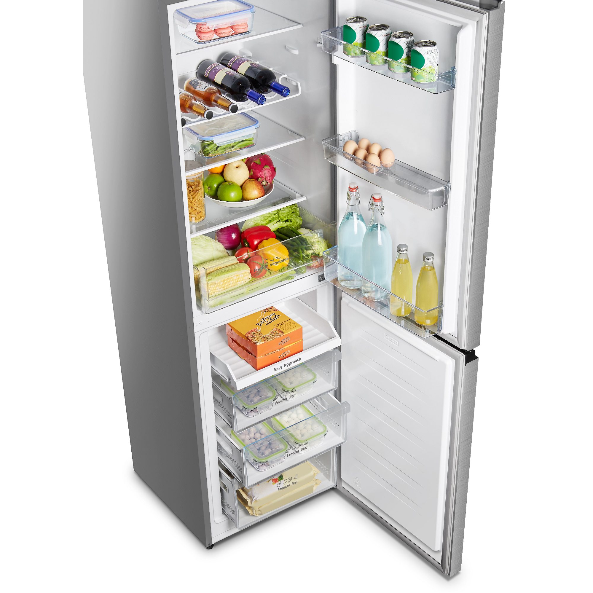 Hisense 55cm Frost Free Fridge Freezer RB327N4BCE - Stainless Steel Hisense 55cm Frost Free Fridge Freezer RB327N4BCE - Stainless Steel