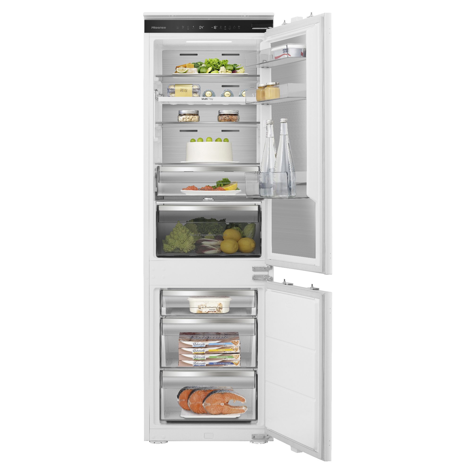 Hisense  177cm Integrated 60/40 Frost Free Fridge Freezer RB5B250SSWC1