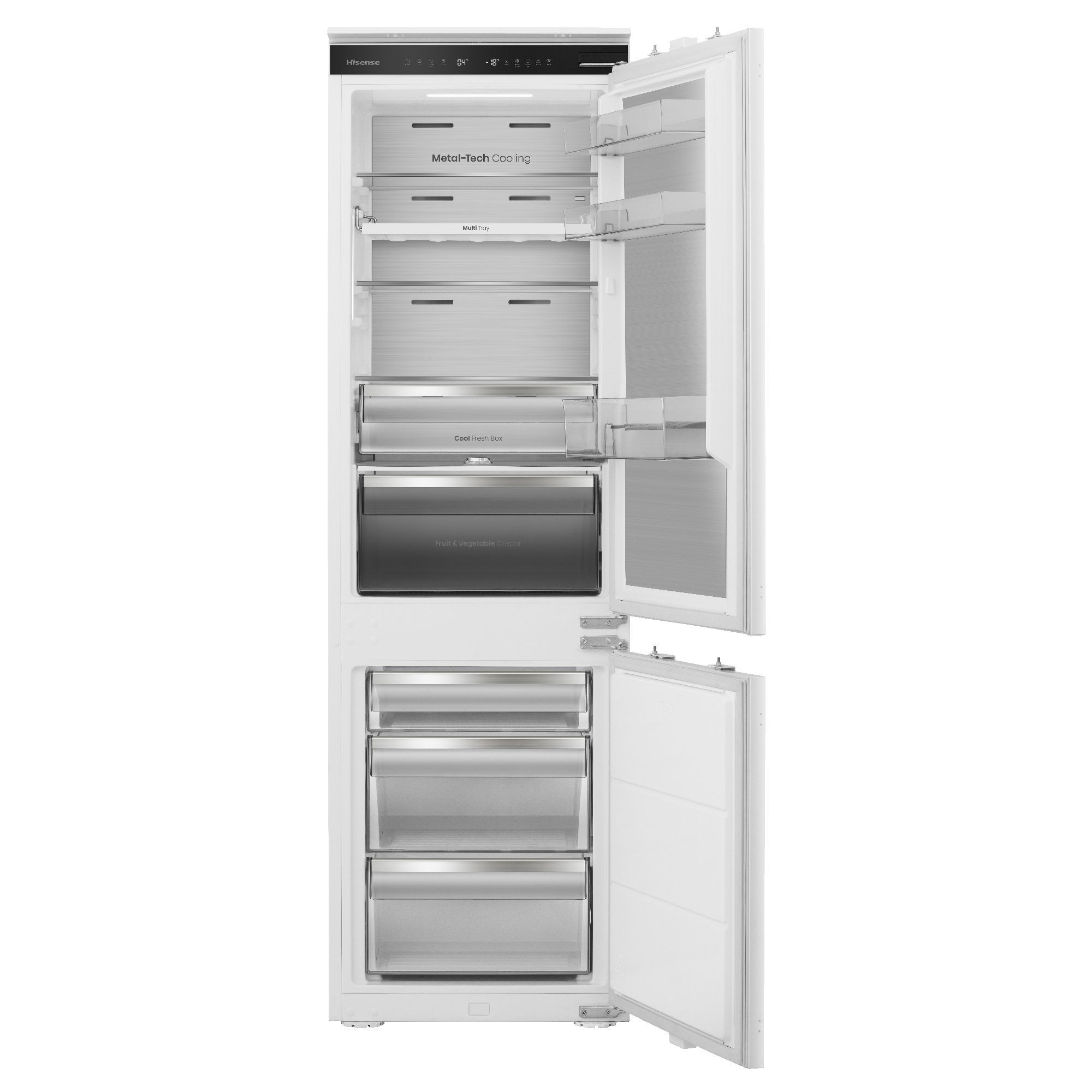 Hisense 177cm Integrated 60/40 Frost Free Fridge Freezer RB5B250SSWC1 Hisense 177cm Integrated 60/40 Frost Free Fridge Freezer RB5B250SSWC1