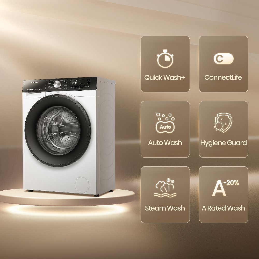 Hisense 10.5kg/6kg 3S Series WiFi-enabled Washer Dryer WD3S1043BW3 - White Hisense 10.5kg/6kg 3S Series WiFi-enabled Washer Dryer WD3S1043BW3 - White