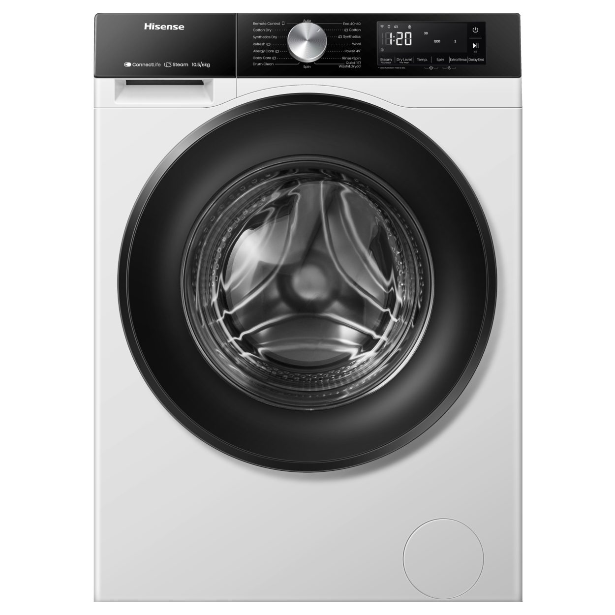 Hisense  10.5kg/6kg 3S Series WiFi-enabled Washer Dryer WD3S1043BW3 - White