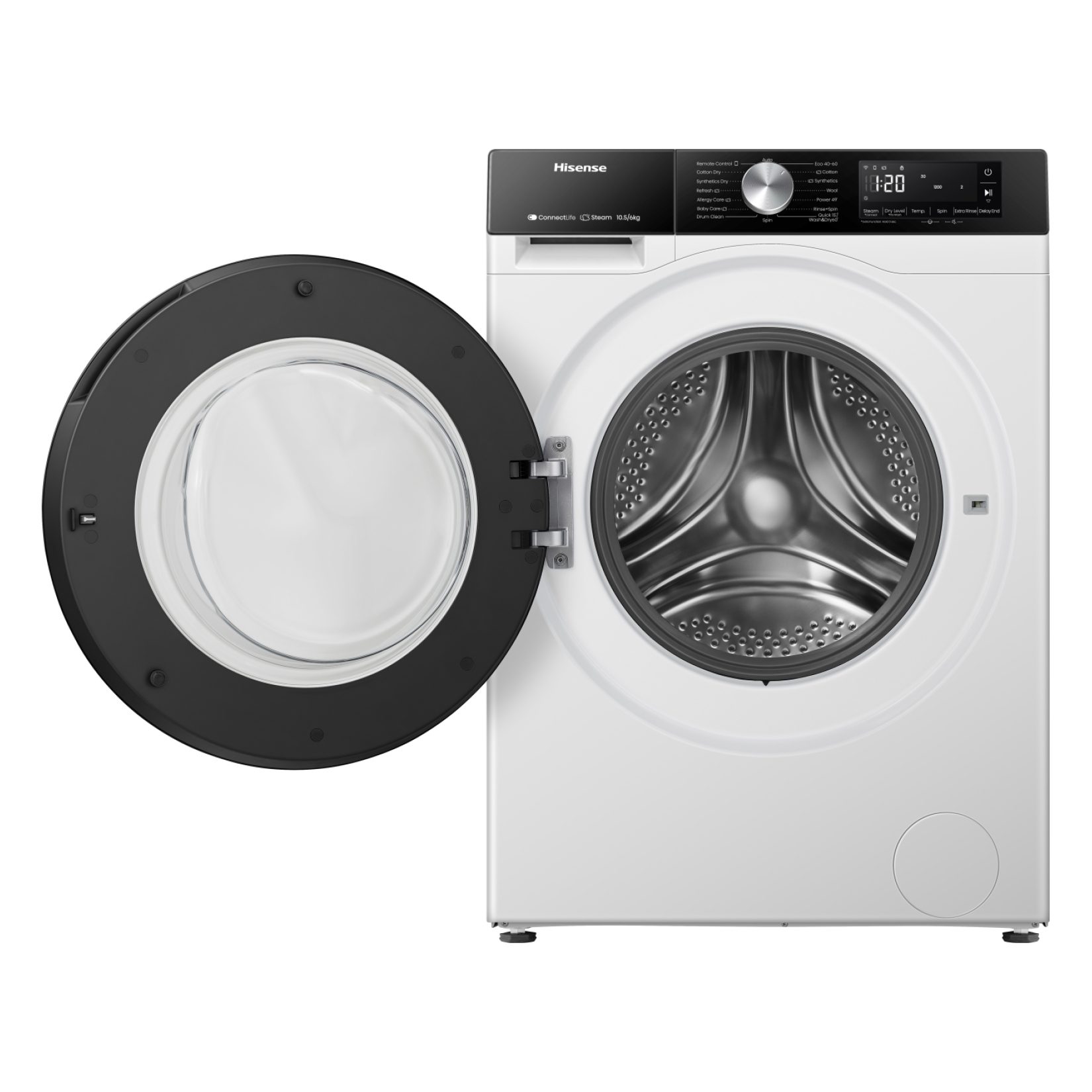 Hisense 10.5kg/6kg 3S Series WiFi-enabled Washer Dryer WD3S1043BW3 - White Hisense 10.5kg/6kg 3S Series WiFi-enabled Washer Dryer WD3S1043BW3 - White