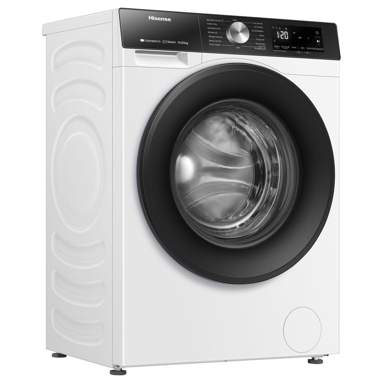 Hisense 10.5kg/6kg 3S Series WiFi-enabled Washer Dryer WD3S1043BW3 - White Hisense 10.5kg/6kg 3S Series WiFi-enabled Washer Dryer WD3S1043BW3 - White