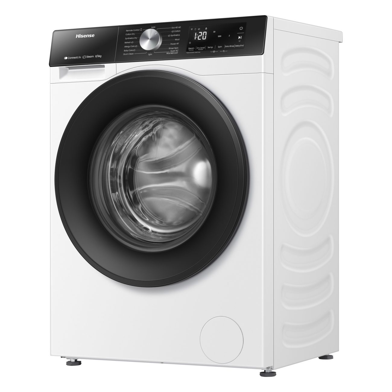 Hisense 8kg/5kg 3S Series WiFi-Enabled Washer Dryer WD3S8043BW3 - White Hisense 8kg/5kg 3S Series WiFi-Enabled Washer Dryer WD3S8043BW3 - White