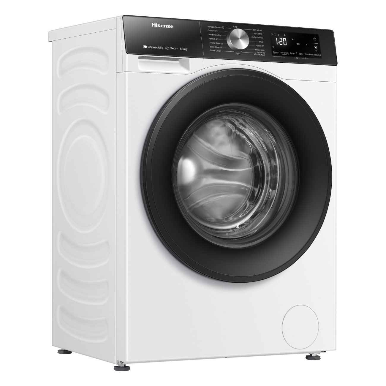Hisense 8kg/5kg 3S Series WiFi-Enabled Washer Dryer WD3S8043BW3 - White Hisense 8kg/5kg 3S Series WiFi-Enabled Washer Dryer WD3S8043BW3 - White