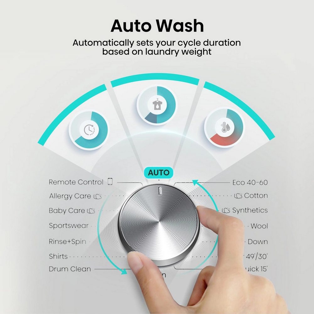 Hisense 9kg 3S Series Washing Machine 1400rpm WF3S9043BW3 - White Hisense 9kg 3S Series Washing Machine 1400rpm WF3S9043BW3 - White