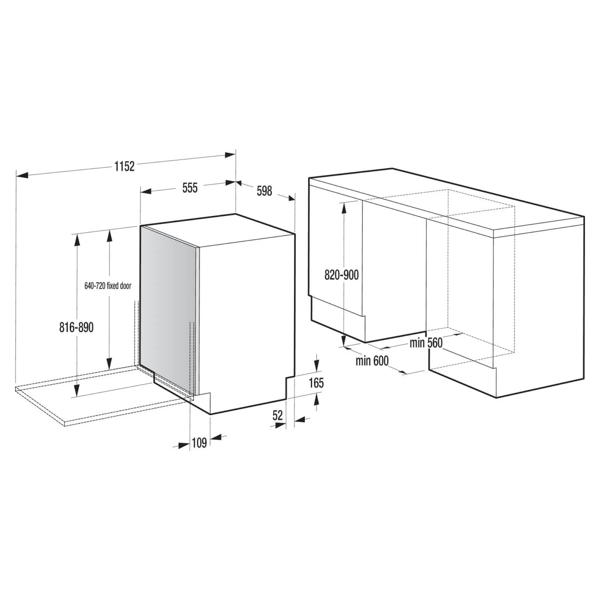 Hisense 60cm Fully Integrated Dishwasher HV16CUK Hisense 60cm Fully Integrated Dishwasher HV16CUK