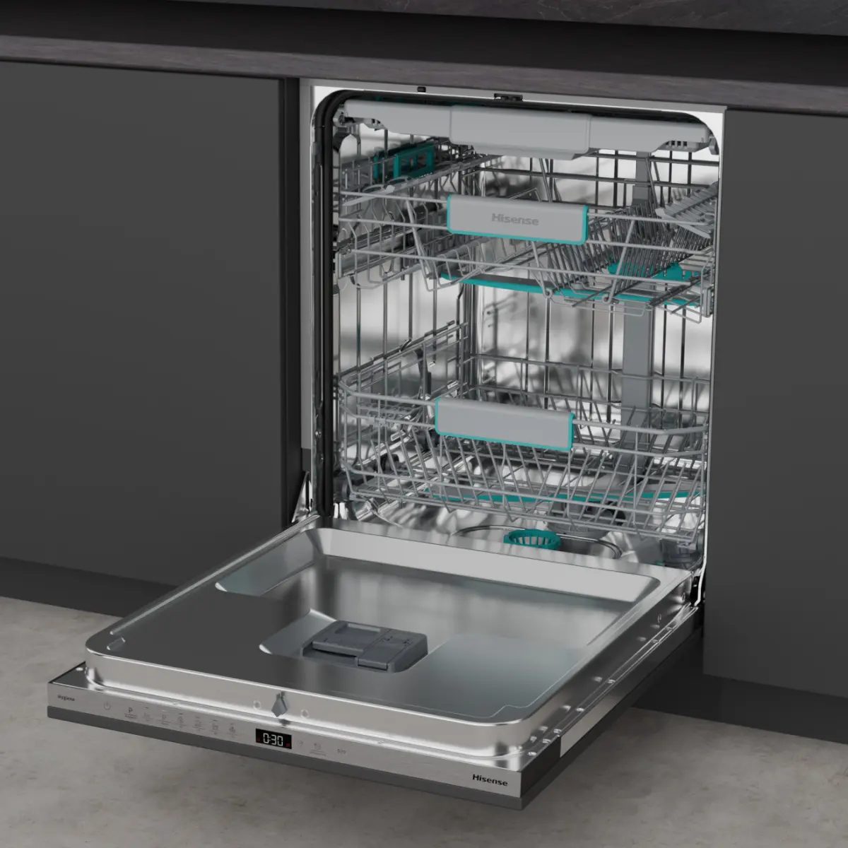Hisense 60cm Fully Integrated Dishwasher HV16CUK Hisense 60cm Fully Integrated Dishwasher HV16CUK