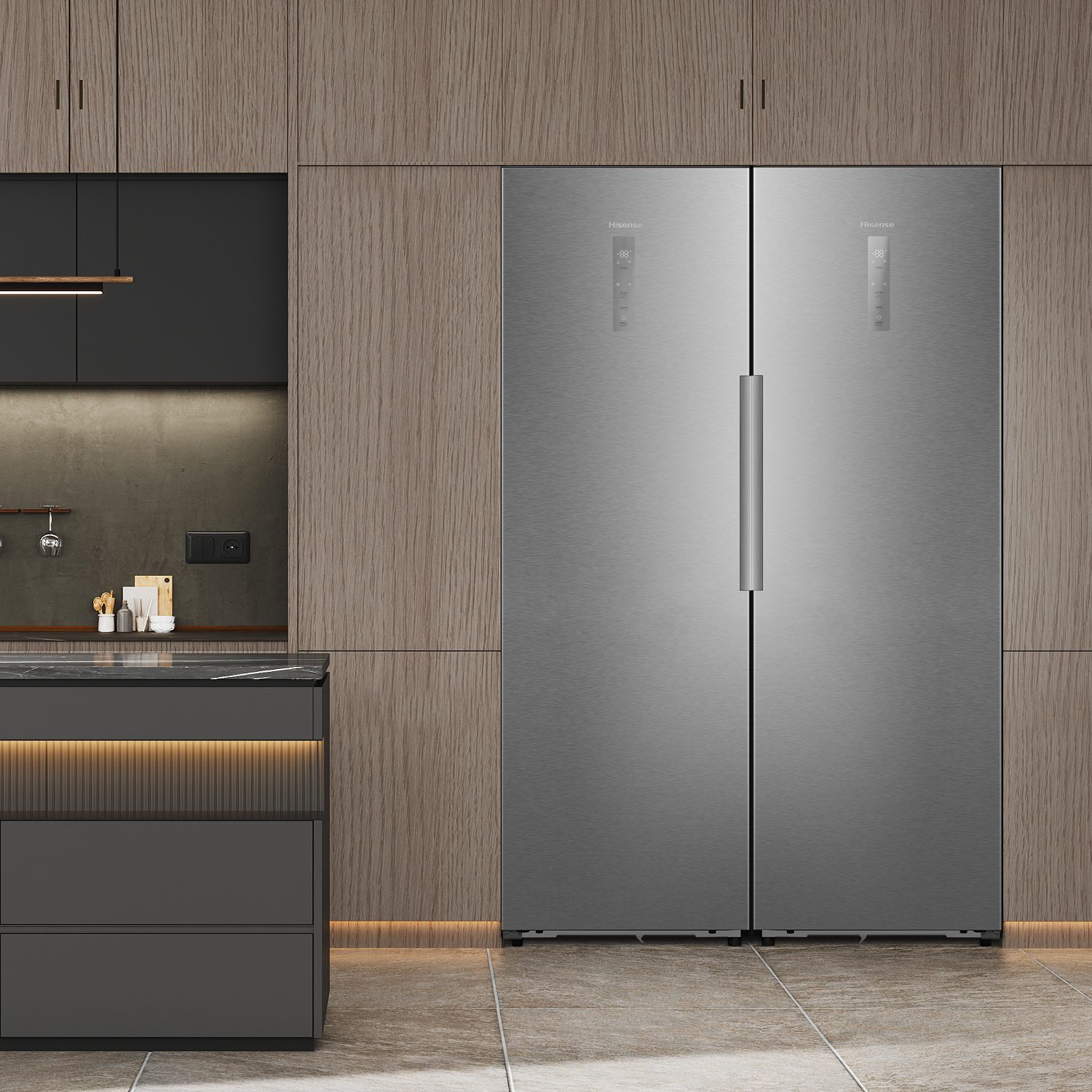 Hisense 60cm KitchenFit Larder Fridge RL3K370SAIE - Silver Hisense 60cm KitchenFit Larder Fridge RL3K370SAIE - Silver