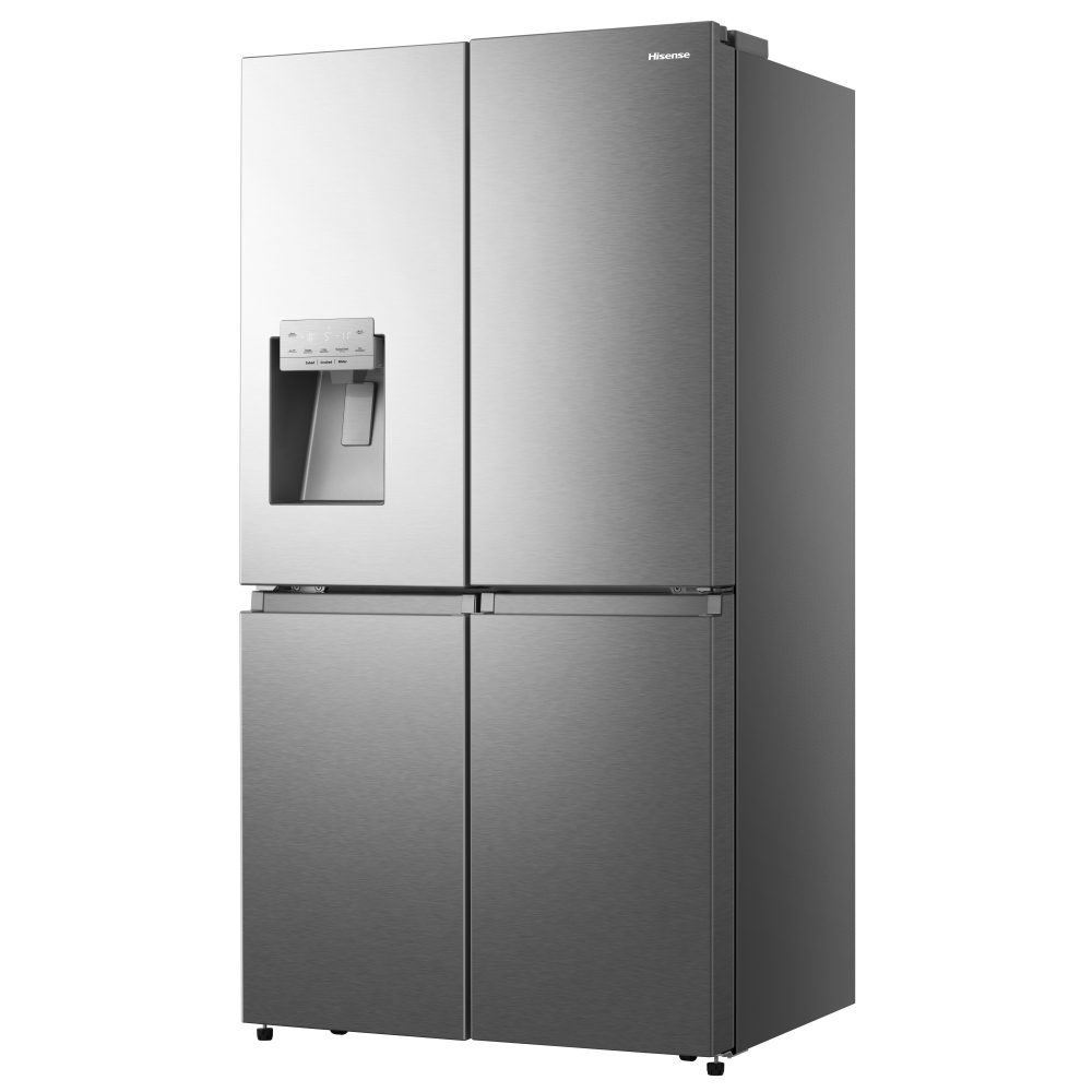 Hisense Four Door Fridge Freezer With Ice & Water Non Plumbed RQ760N4SASE - Silver Hisense Four Door Fridge Freezer With Ice & Water Non Plumbed RQ760N4SASE - Silver