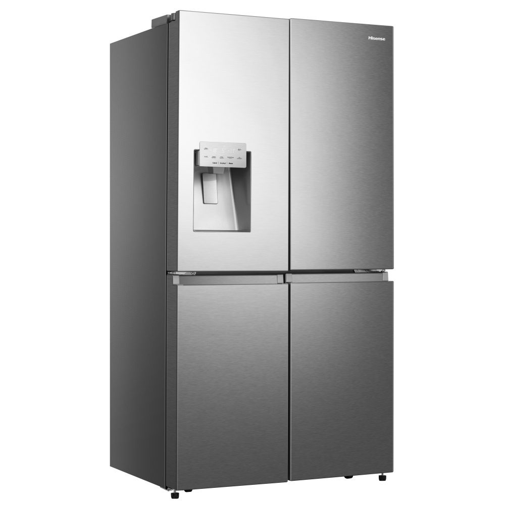 Hisense Four Door Fridge Freezer With Ice & Water Non Plumbed RQ760N4SASE - Silver Hisense Four Door Fridge Freezer With Ice & Water Non Plumbed RQ760N4SASE - Silver