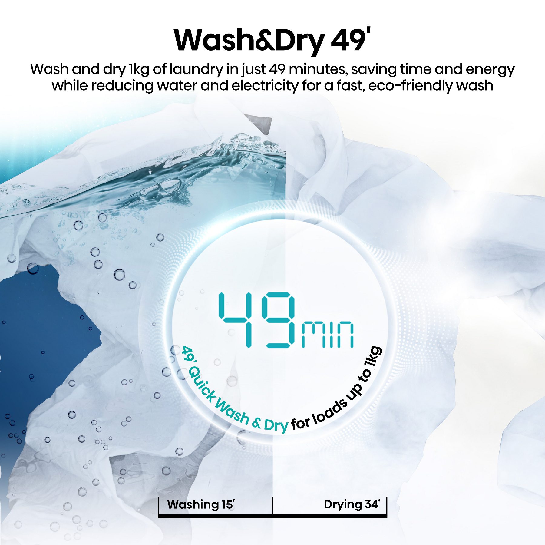 Hisense 12kg/8kg 5i Series Autodose WiFi Heat Pump Washer Dryer WD5I1245BWRH - White Hisense 12kg/8kg 5i Series Autodose WiFi Heat Pump Washer Dryer WD5I1245BWRH - White