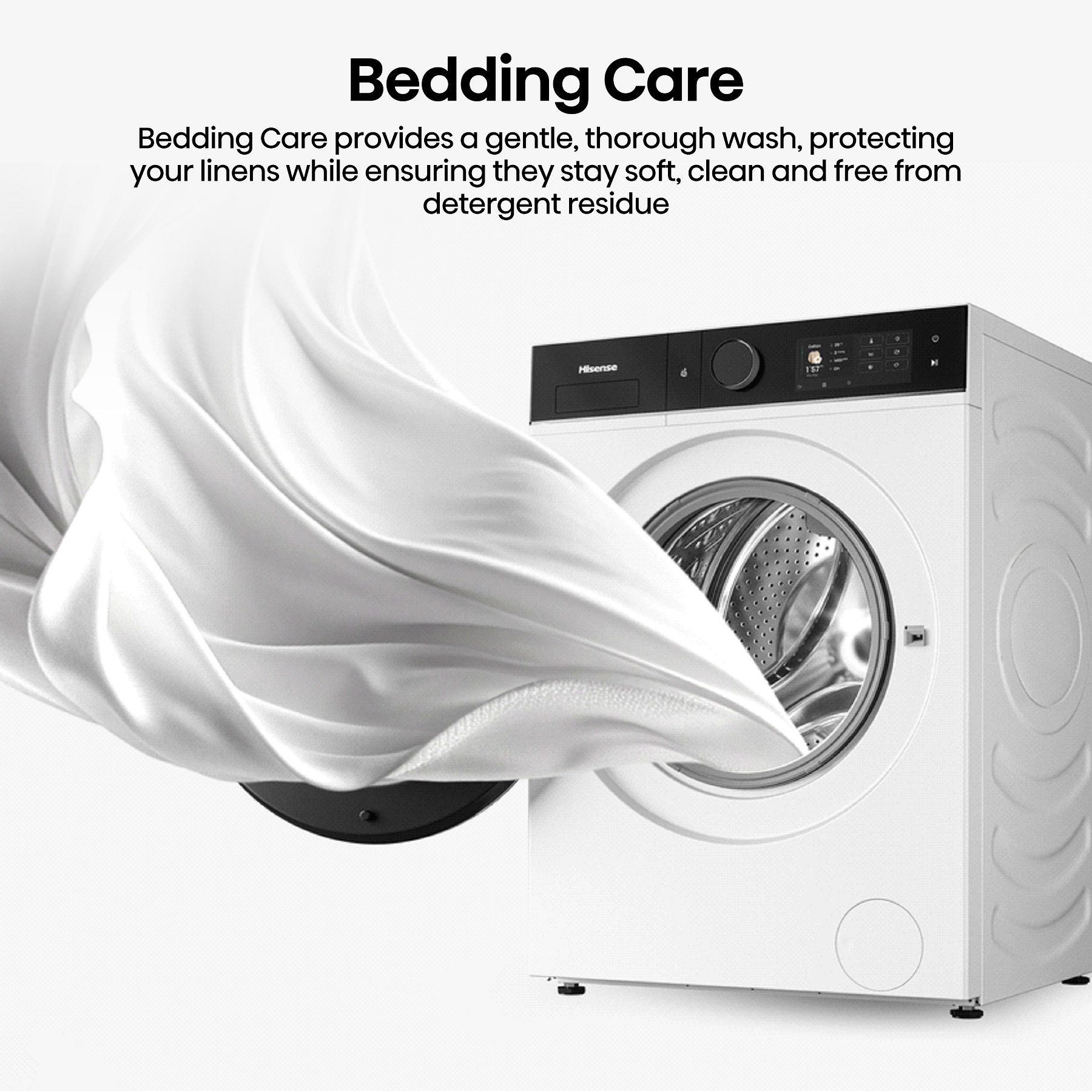 Hisense 12kg/8kg 5i Series Autodose WiFi Heat Pump Washer Dryer WD5I1245BWRH - White Hisense 12kg/8kg 5i Series Autodose WiFi Heat Pump Washer Dryer WD5I1245BWRH - White