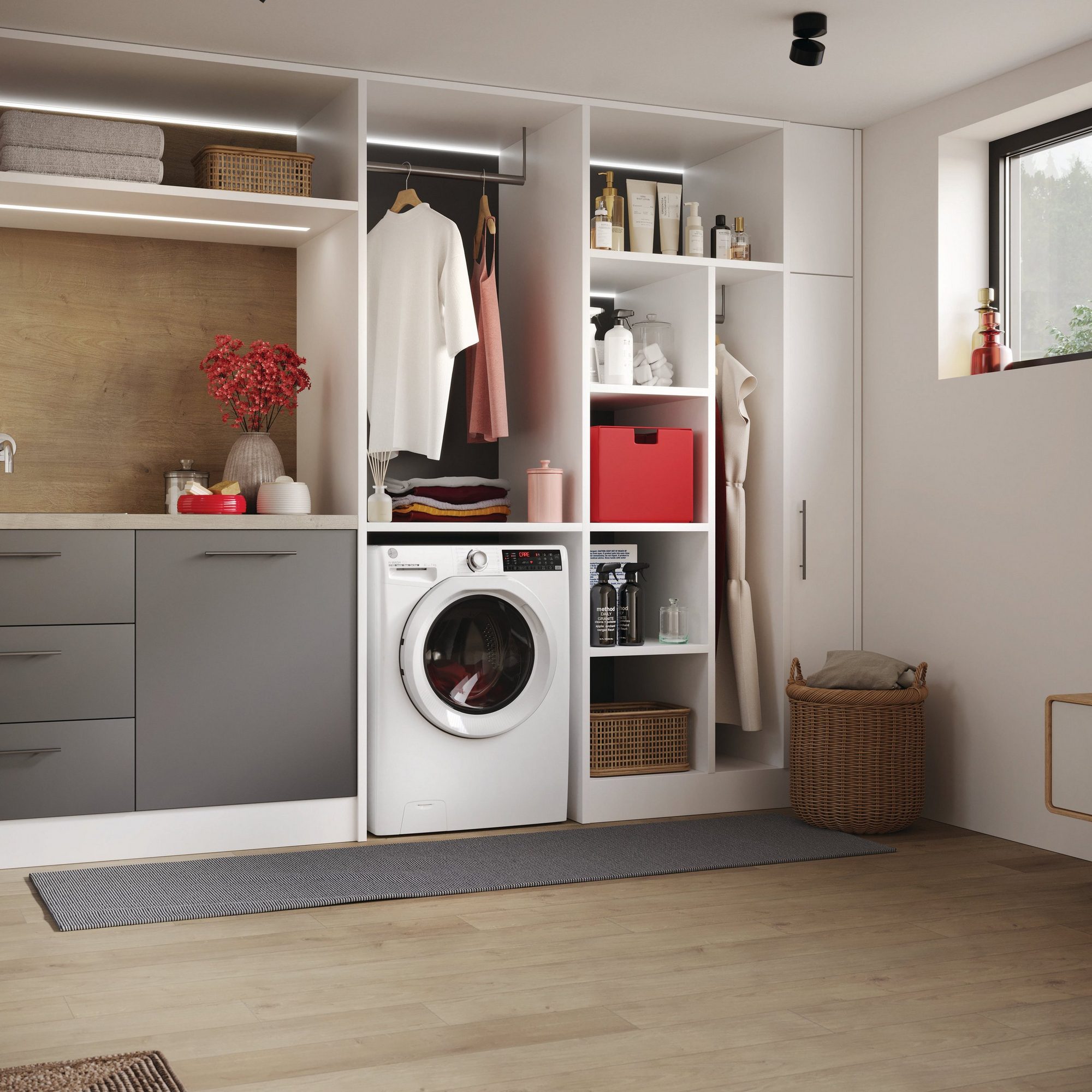 Hoover 8kg/6kg Washer Dryer H3DPS4866TAM6 - White Hoover 8kg/6kg Washer Dryer H3DPS4866TAM6 - White
