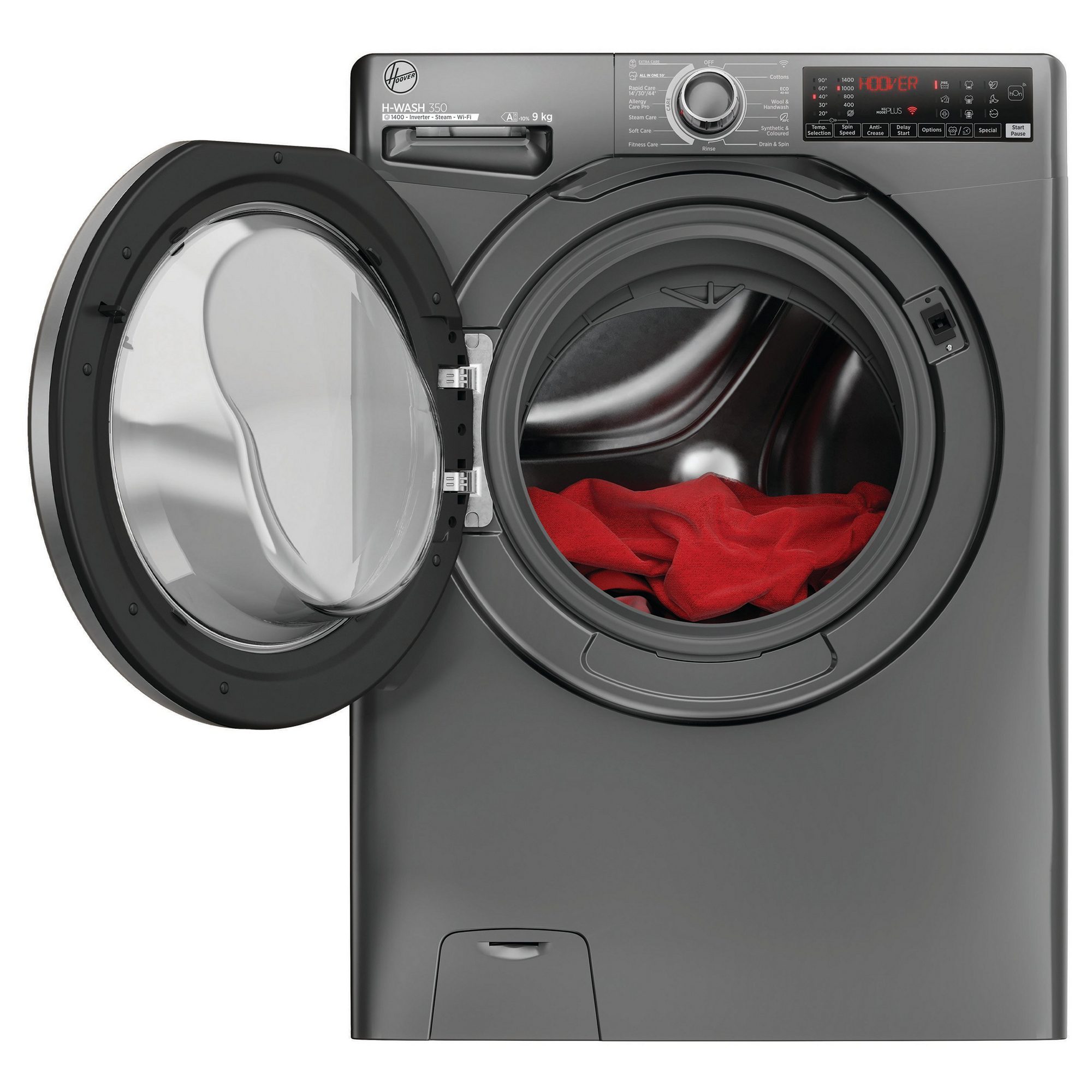 Hoover 9kg Washing Machine 1400rpm H3WPS496TMRR6 - Graphite Hoover 9kg Washing Machine 1400rpm H3WPS496TMRR6 - Graphite