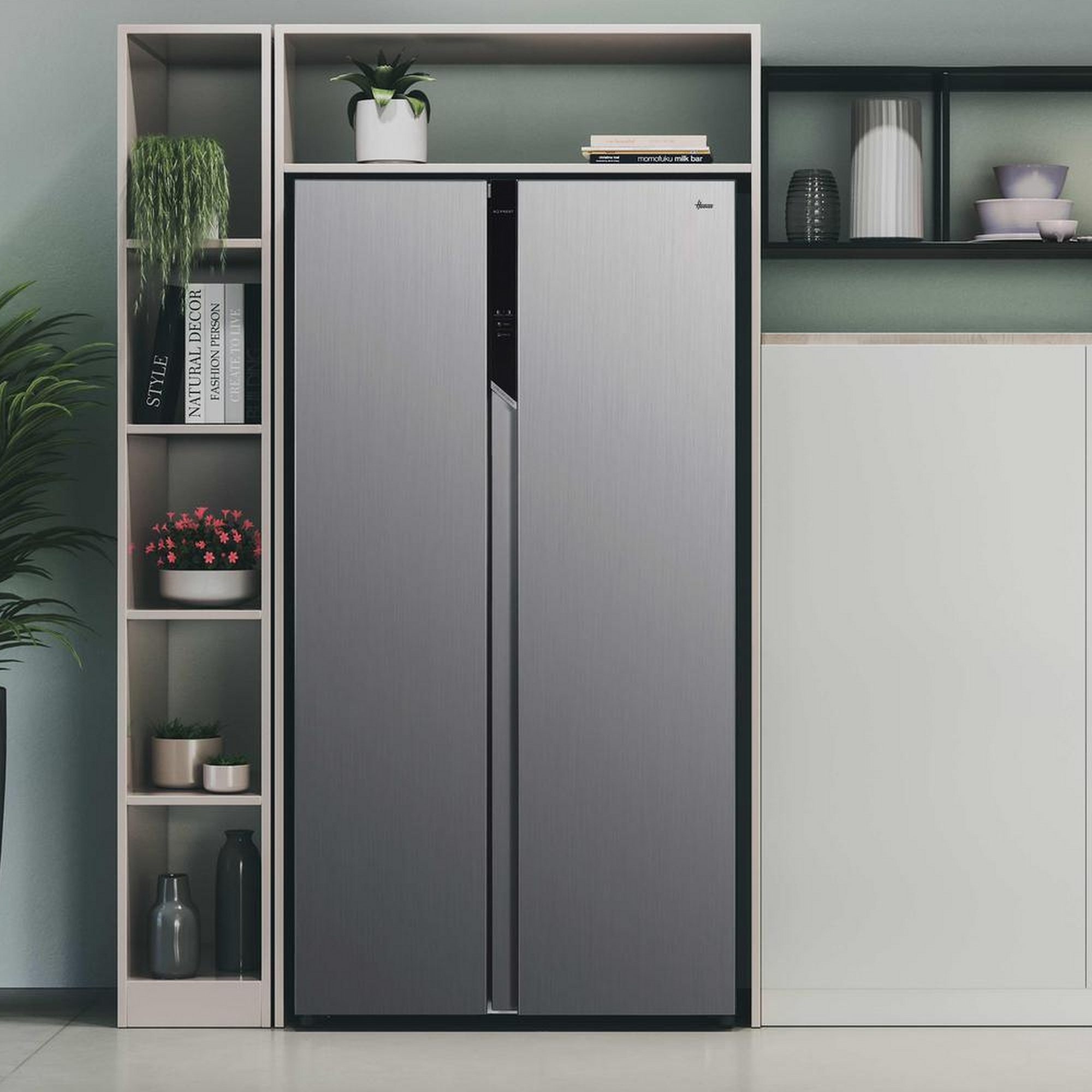 Hoover American Style Fridge Freezer HHSBSO-6174XK-1 - STAINLESS STEEL Hoover American Style Fridge Freezer HHSBSO-6174XK-1 - STAINLESS STEEL
