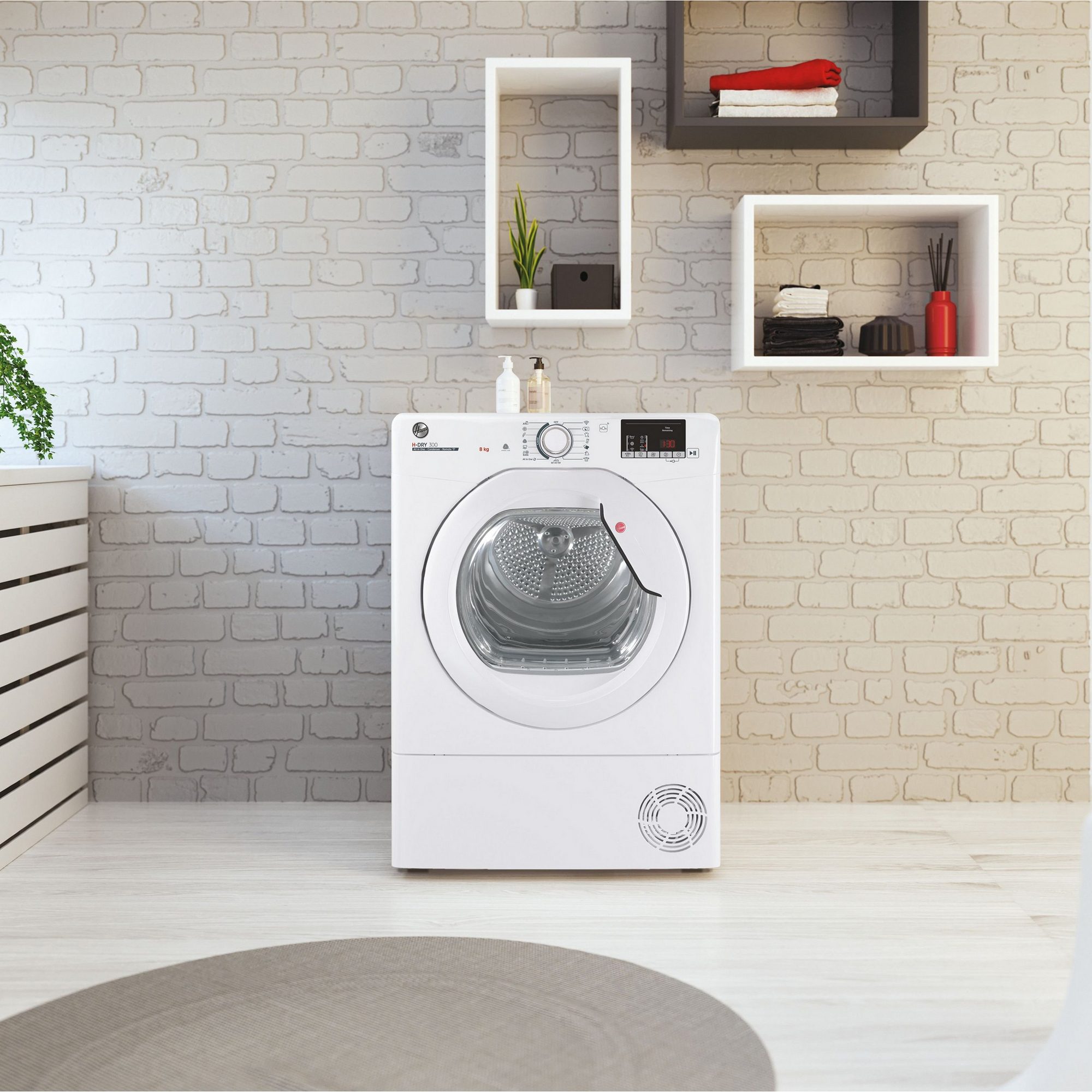 Hoover 8kg Condenser Tumble Dryer HLEC8DG - White Hoover 8kg Condenser Tumble Dryer HLEC8DG - White