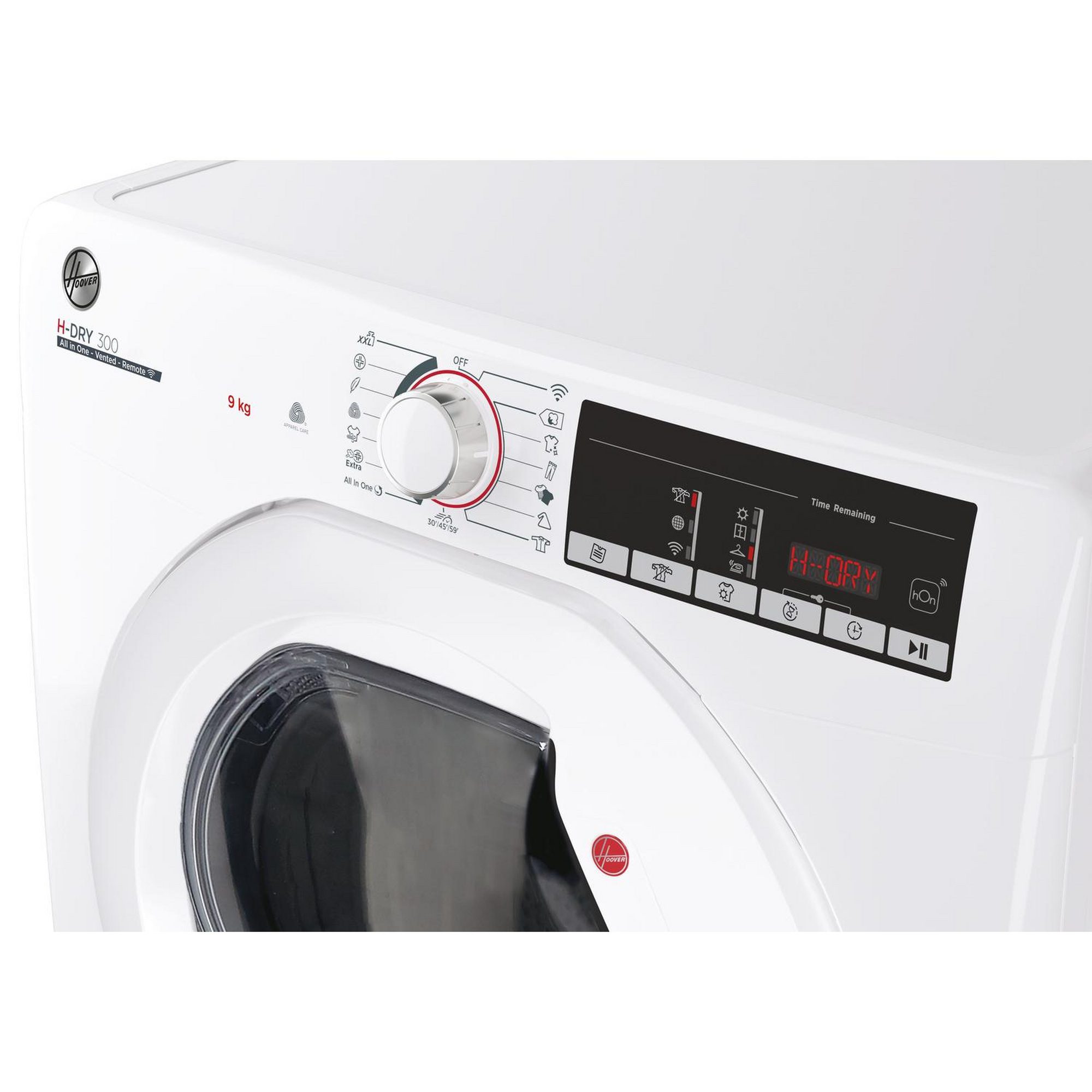 Hoover 9kg Vented Tumble Dryer HLEV9TG - White Hoover 9kg Vented Tumble Dryer HLEV9TG - White