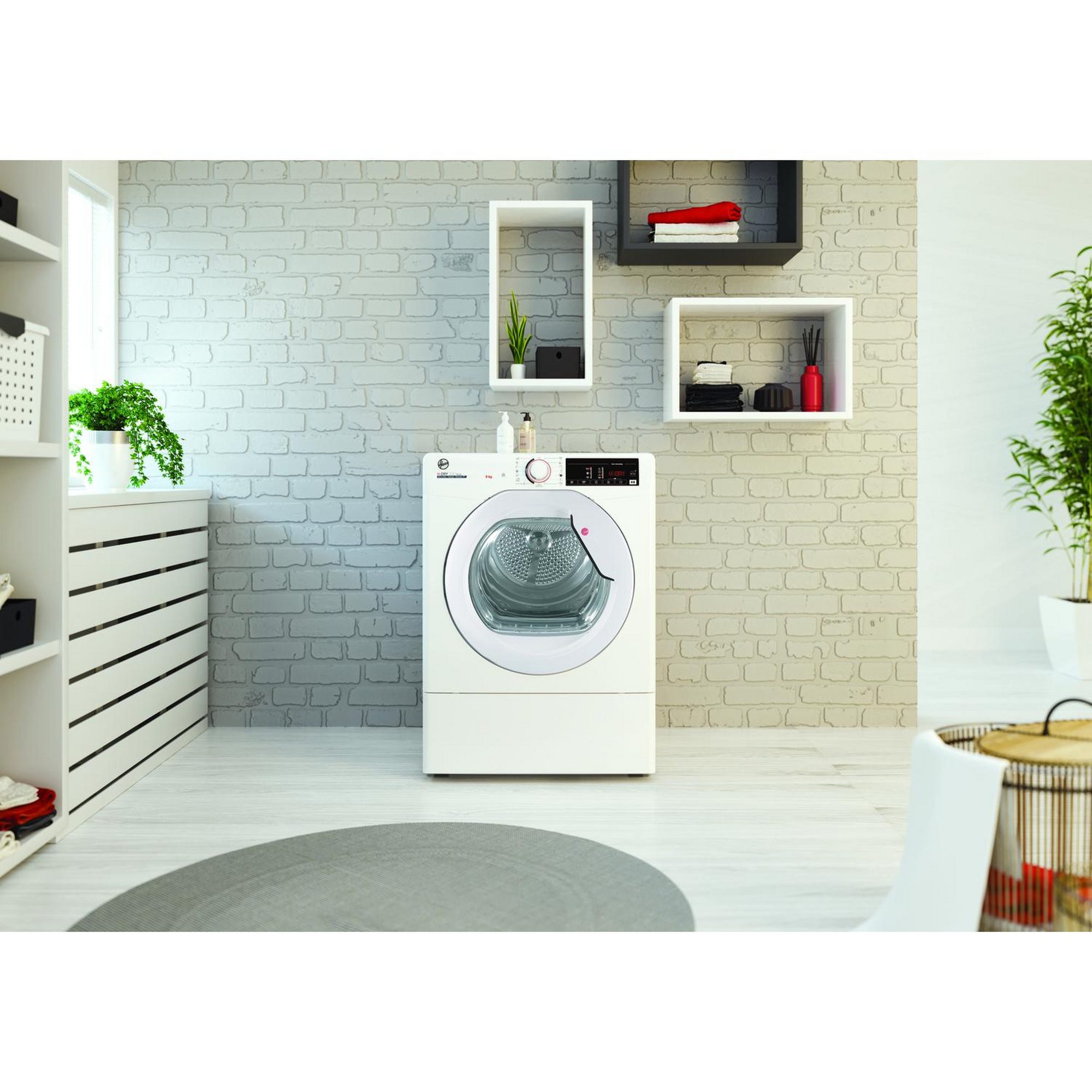 Hoover 9kg Vented Tumble Dryer HLEV9TG - White Hoover 9kg Vented Tumble Dryer HLEV9TG - White