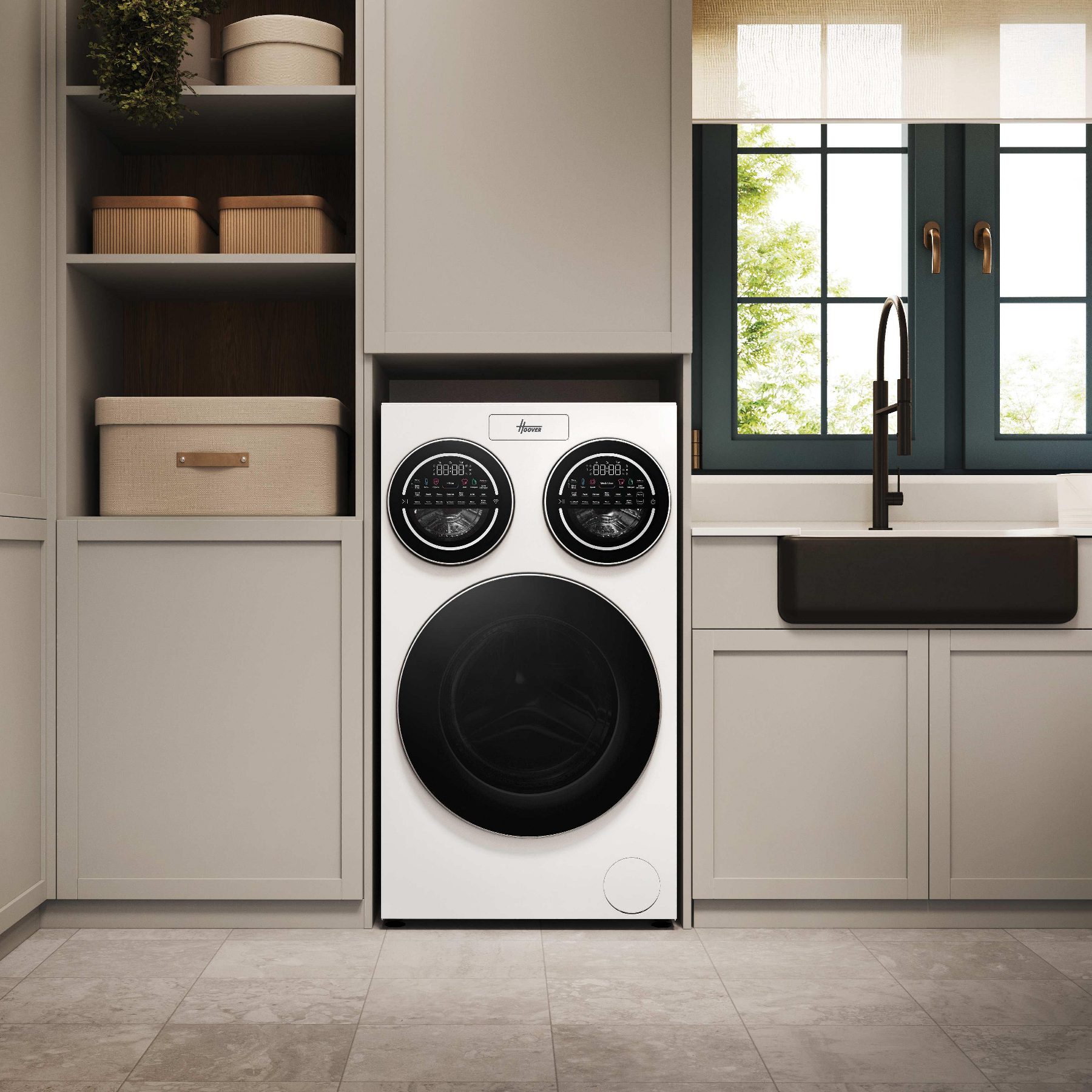 Hoover 10+1+1kg MultiWash Autodose Washing Machine 1400rpm HMQD 410CBL9-80 - White Hoover 10+1+1kg MultiWash Autodose Washing Machine 1400rpm HMQD 410CBL9-80 - White