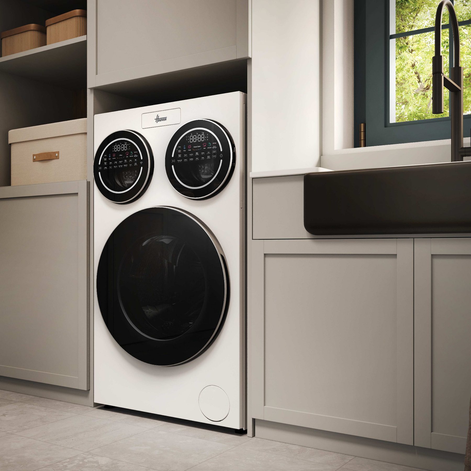 Hoover 10+1+1kg MultiWash Autodose Washing Machine 1400rpm HMQD 410CBL9-80 - White Hoover 10+1+1kg MultiWash Autodose Washing Machine 1400rpm HMQD 410CBL9-80 - White