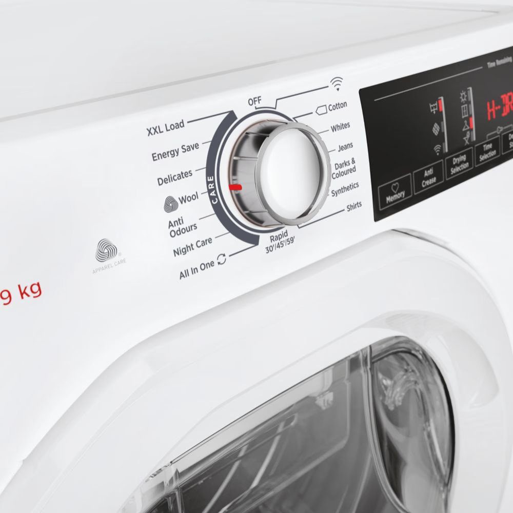 Hoover 9kg Heat Pump Condenser Dryer HRE H9A3TE - White Hoover 9kg Heat Pump Condenser Dryer HRE H9A3TE - White