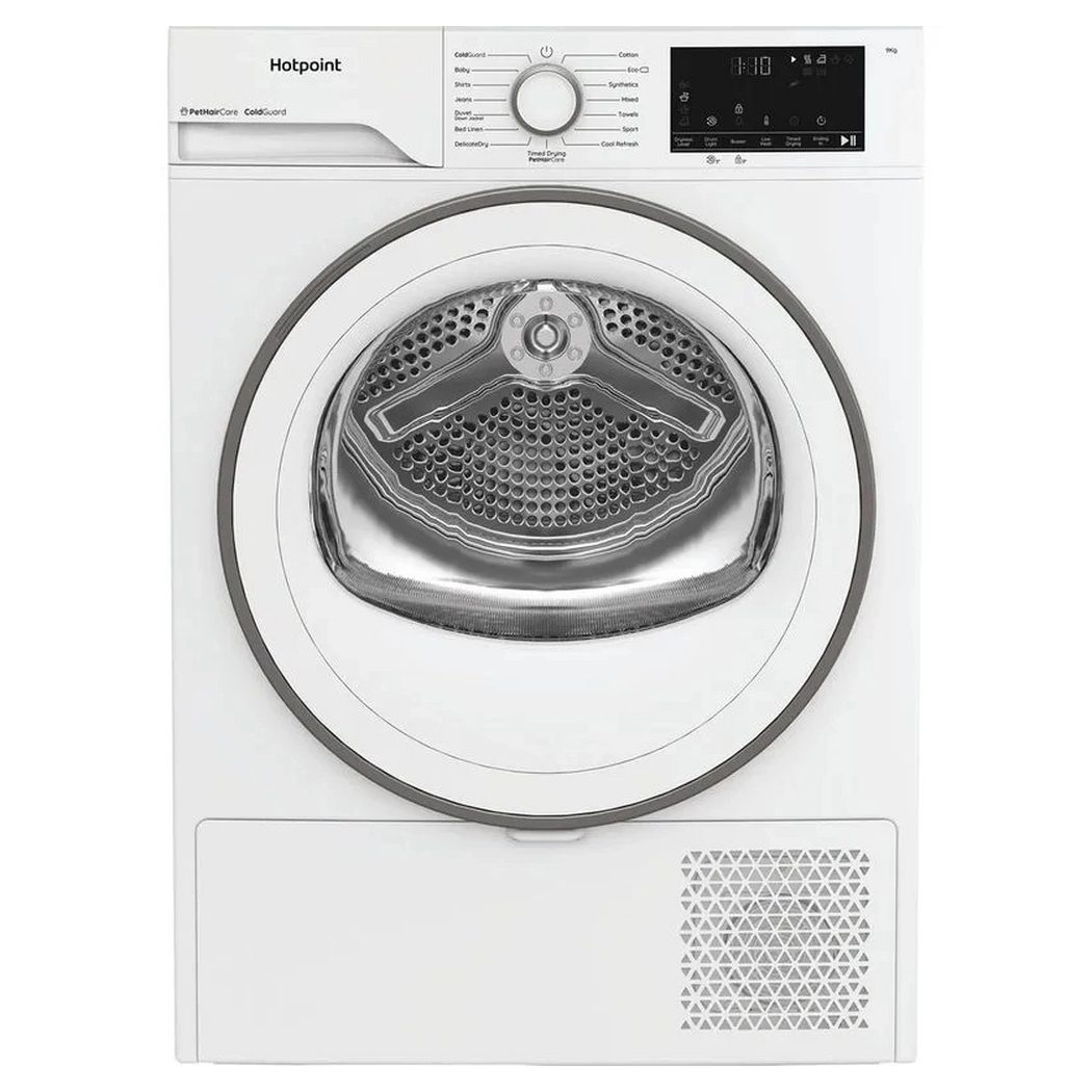 Hotpoint  9kg Heat Pump Condenser Tumble Dryer with PetHairCare CHD93MWWSUK - White