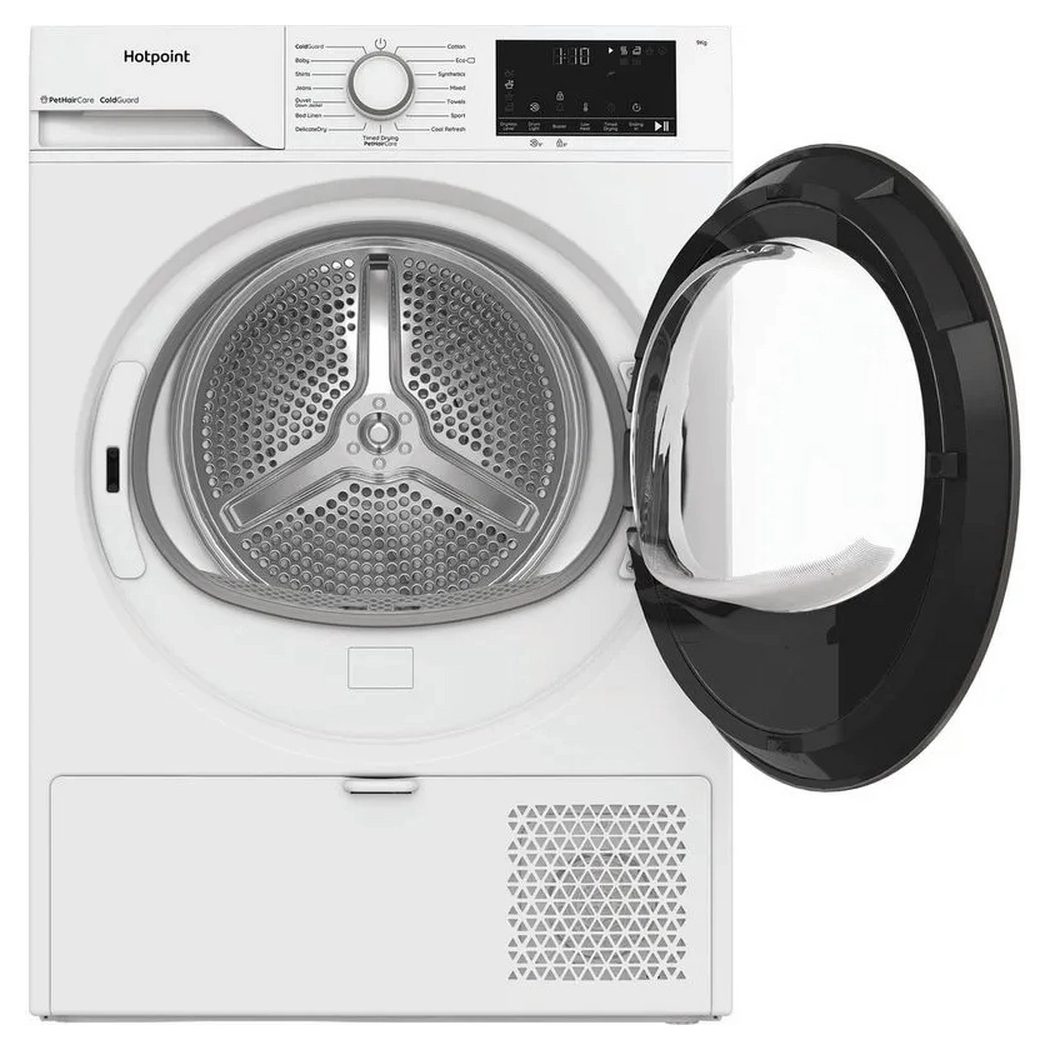 Hotpoint 9kg Heat Pump Condenser Tumble Dryer with PetHairCare CHD93MWWSUK - White Hotpoint 9kg Heat Pump Condenser Tumble Dryer with PetHairCare CHD93MWWSUK - White