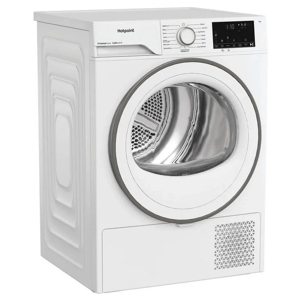 Hotpoint 9kg Heat Pump Condenser Tumble Dryer with PetHairCare CHD93MWWSUK - White Hotpoint 9kg Heat Pump Condenser Tumble Dryer with PetHairCare CHD93MWWSUK - White