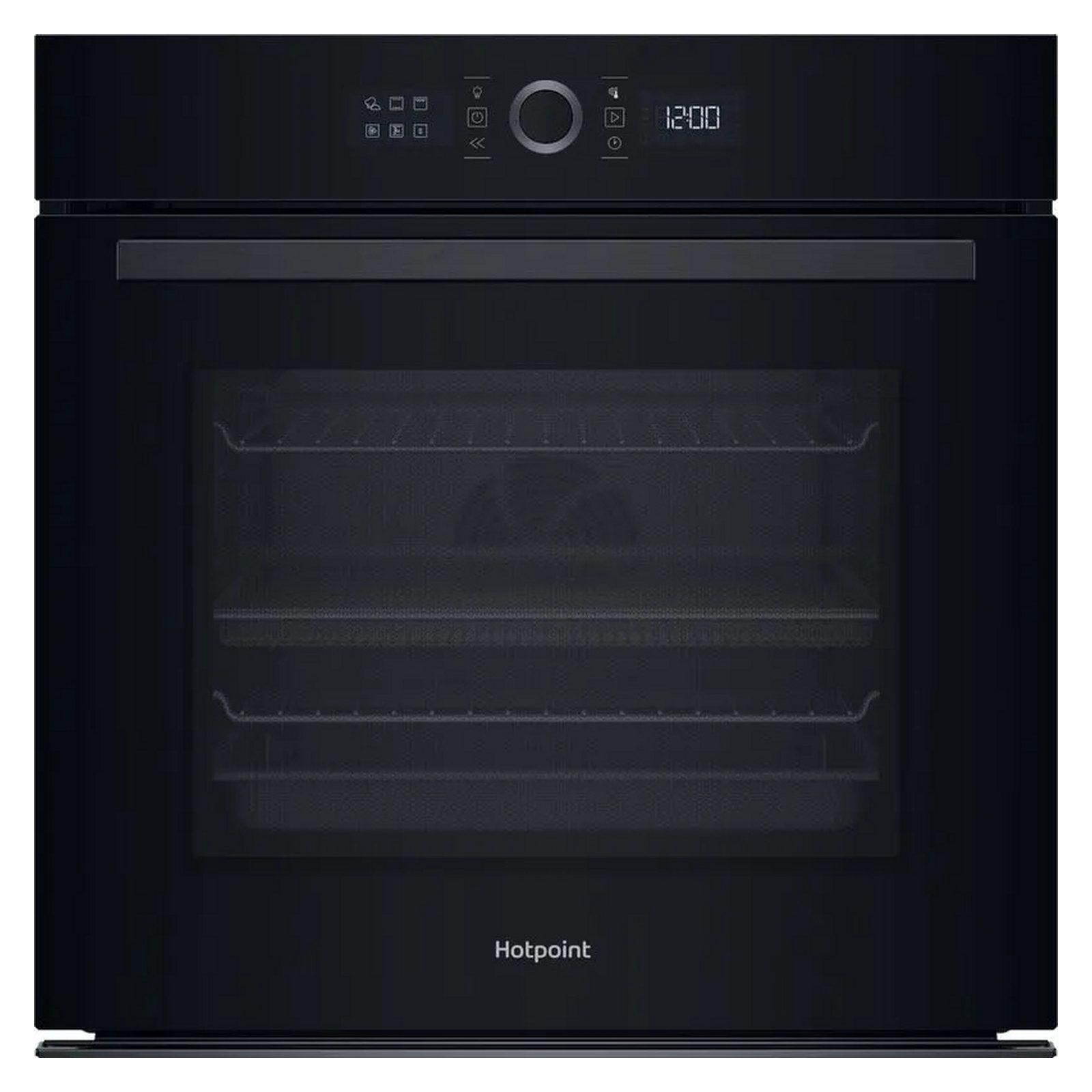 Hotpoint  Pyrolytic Multifunction Single Oven HOI4S8PM0BUK - Black