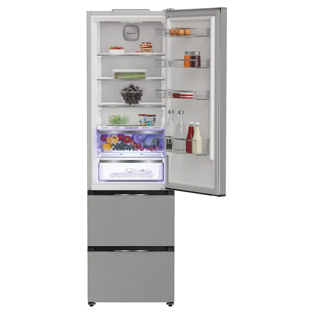 Hotpoint 60cm Frost Free Fridge Freezer With VitalCare HPKF 5351 XP4UK - BRUSHED STEEL Hotpoint 60cm Frost Free Fridge Freezer With VitalCare HPKF 5351 XP4UK - BRUSHED STEEL