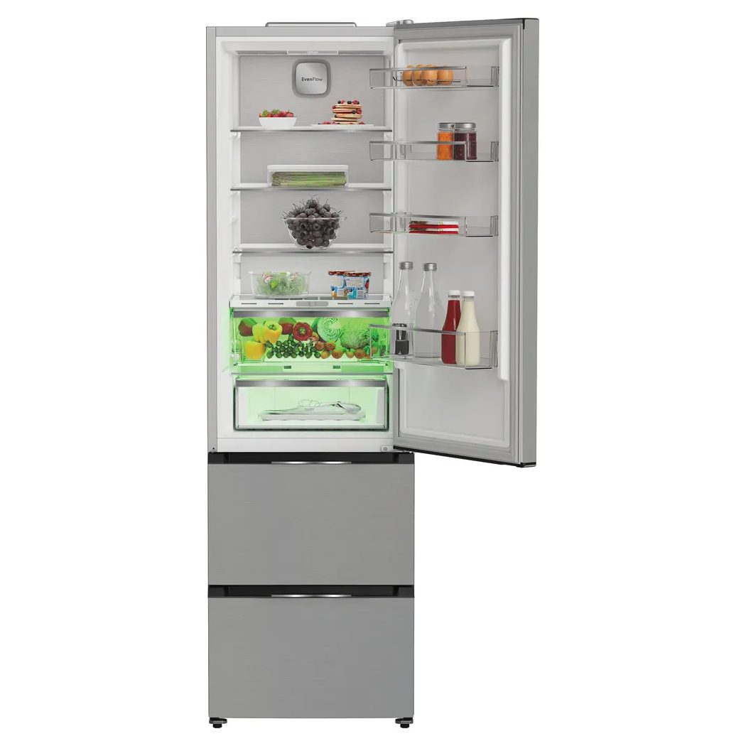 Hotpoint 60cm Frost Free Fridge Freezer With VitalCare HPKF 5351 XP4UK - BRUSHED STEEL Hotpoint 60cm Frost Free Fridge Freezer With VitalCare HPKF 5351 XP4UK - BRUSHED STEEL