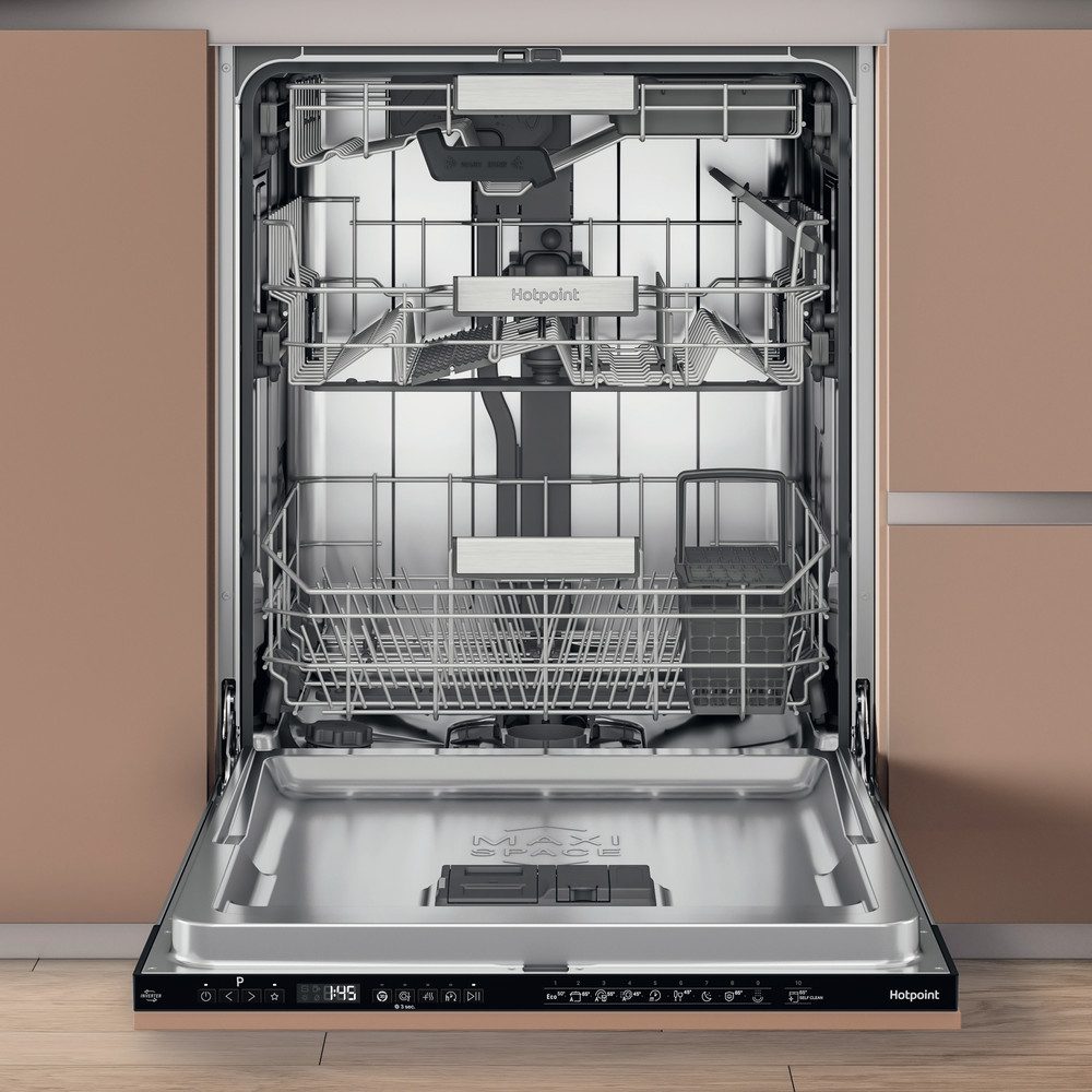 Hotpoint 60cm Fully Integrated Hydroforce Dishwasher H8I HP42 L UK Hotpoint 60cm Fully Integrated Hydroforce Dishwasher H8I HP42 L UK