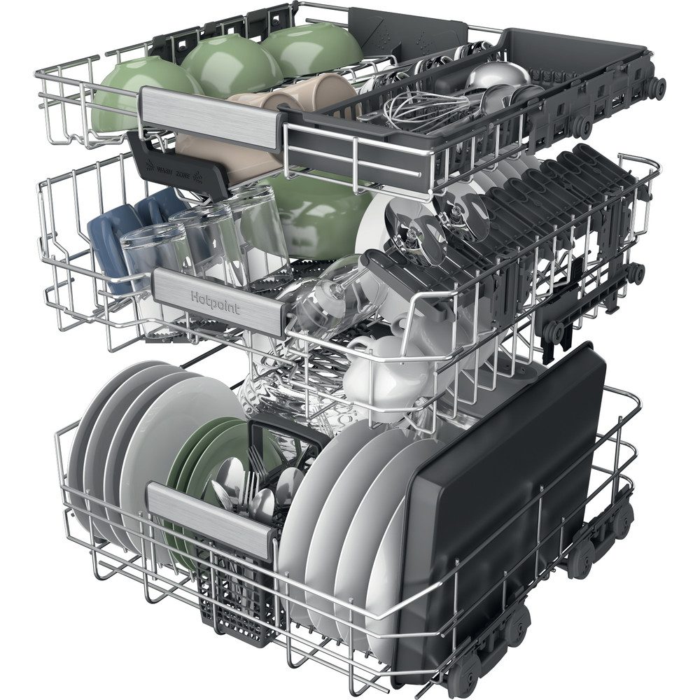 Hotpoint 60cm Fully Integrated Hydroforce Dishwasher H8I HP42 L UK Hotpoint 60cm Fully Integrated Hydroforce Dishwasher H8I HP42 L UK
