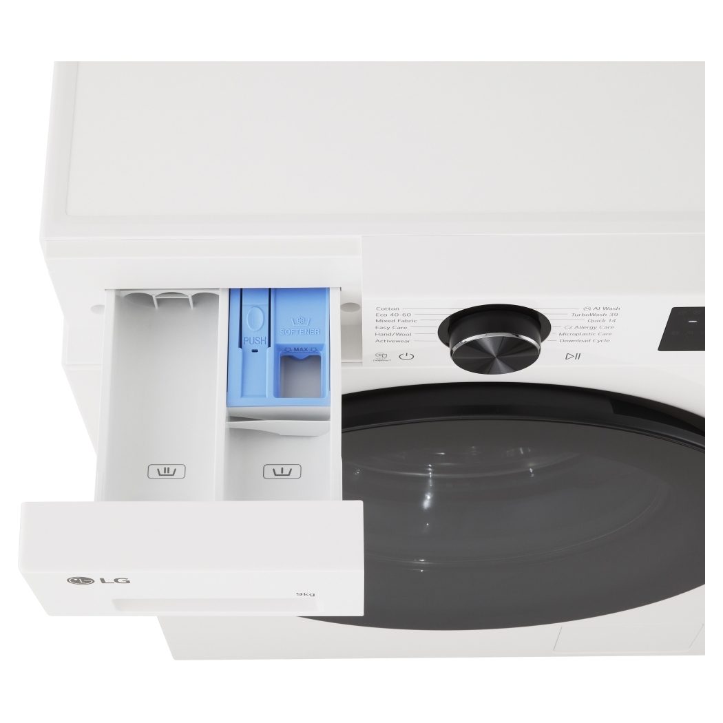 LG Series 3 Counter-Depth MAX 9kg 1200 Spin Washing Machine F2X50S9TWB - White LG Series 3 Counter-Depth MAX 9kg 1200 Spin Washing Machine F2X50S9TWB - White