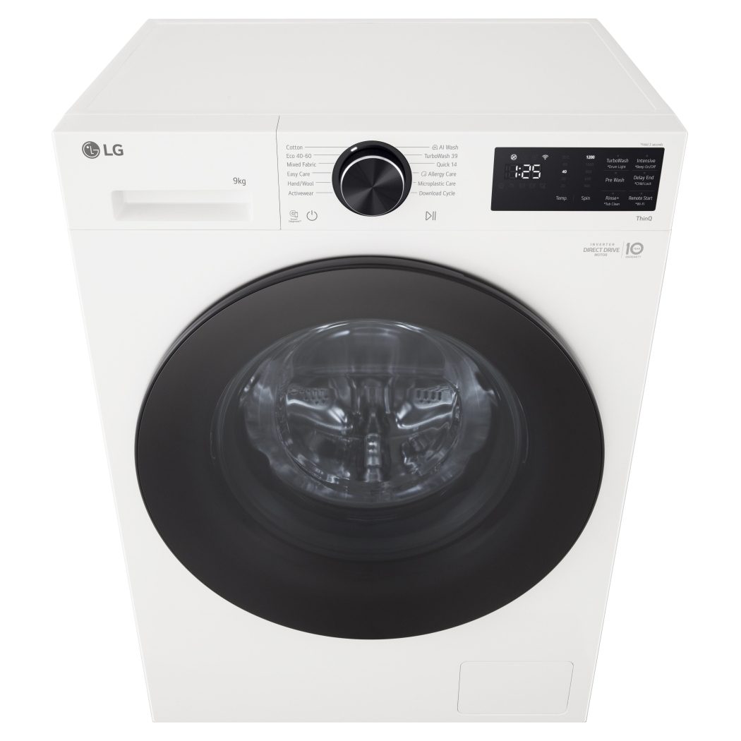 LG Series 3 Counter-Depth MAX 9kg 1200 Spin Washing Machine F2X50S9TWB - White LG Series 3 Counter-Depth MAX 9kg 1200 Spin Washing Machine F2X50S9TWB - White