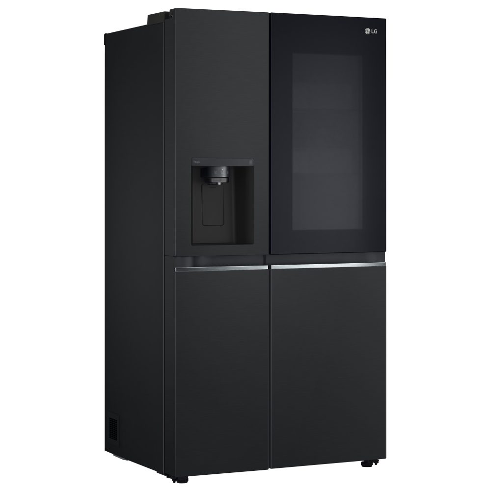 LG Instaview American Style Fridge Freezer With Ice & Water Non Plumbed GSGV81EPLD - Black Steel LG Instaview American Style Fridge Freezer With Ice & Water Non Plumbed GSGV81EPLD - Black Steel